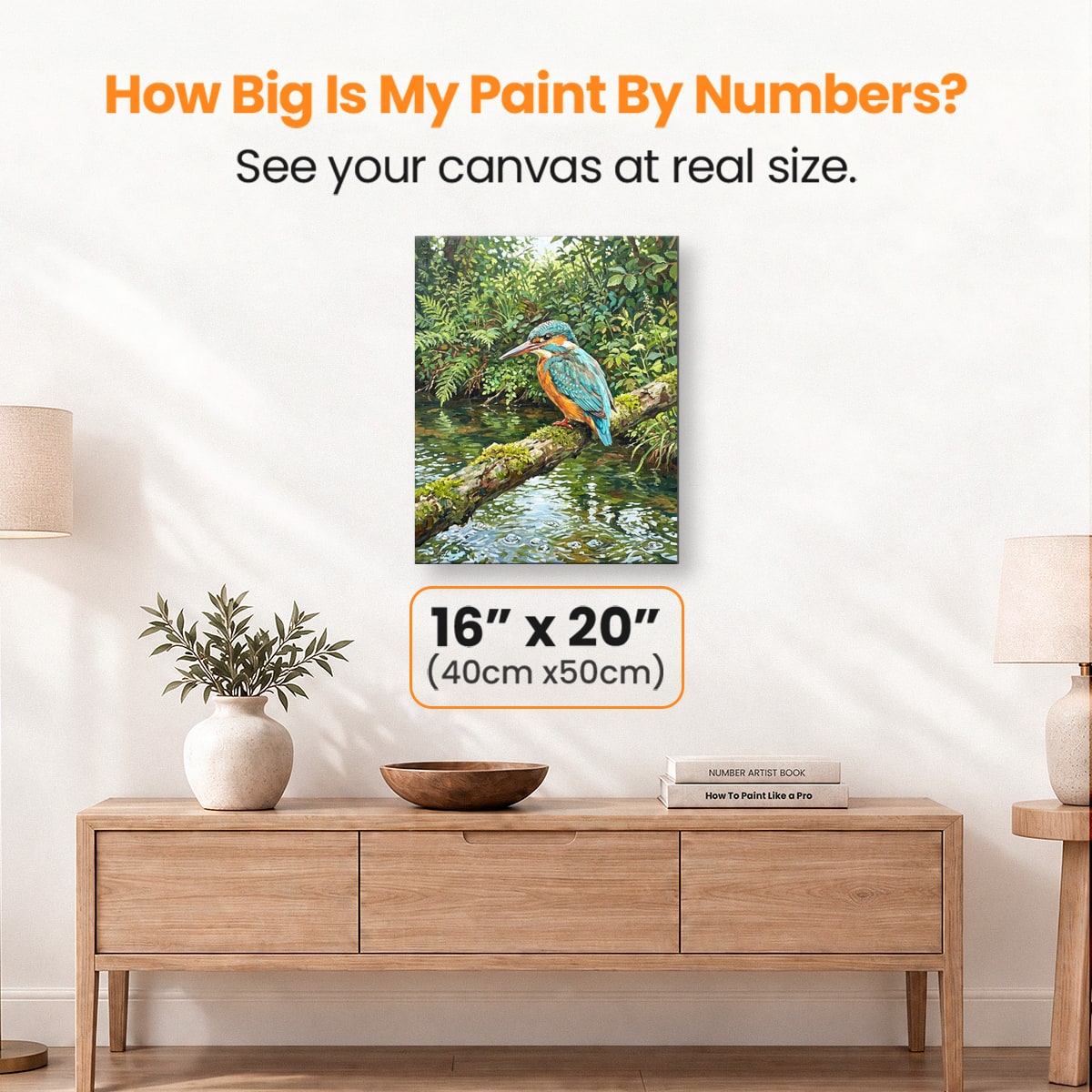 Jewel Kingfisher - Number Artist Paint by Numbers Kits
