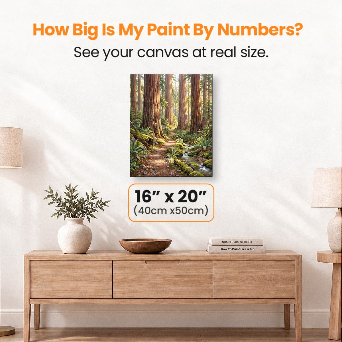 Redwood Path - Number Artist Paint by Numbers Kits