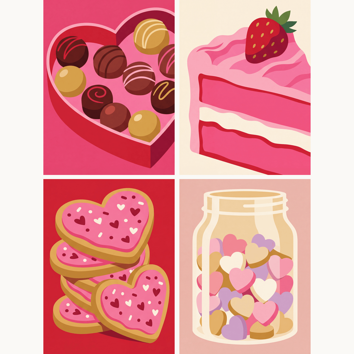 Sugary Valentine - Number Artist Paint by Numbers Kits
