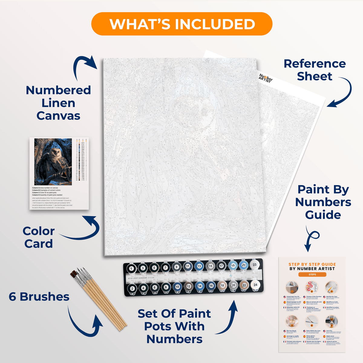 Owl's Quarters - Number Artist Paint by Numbers Kits