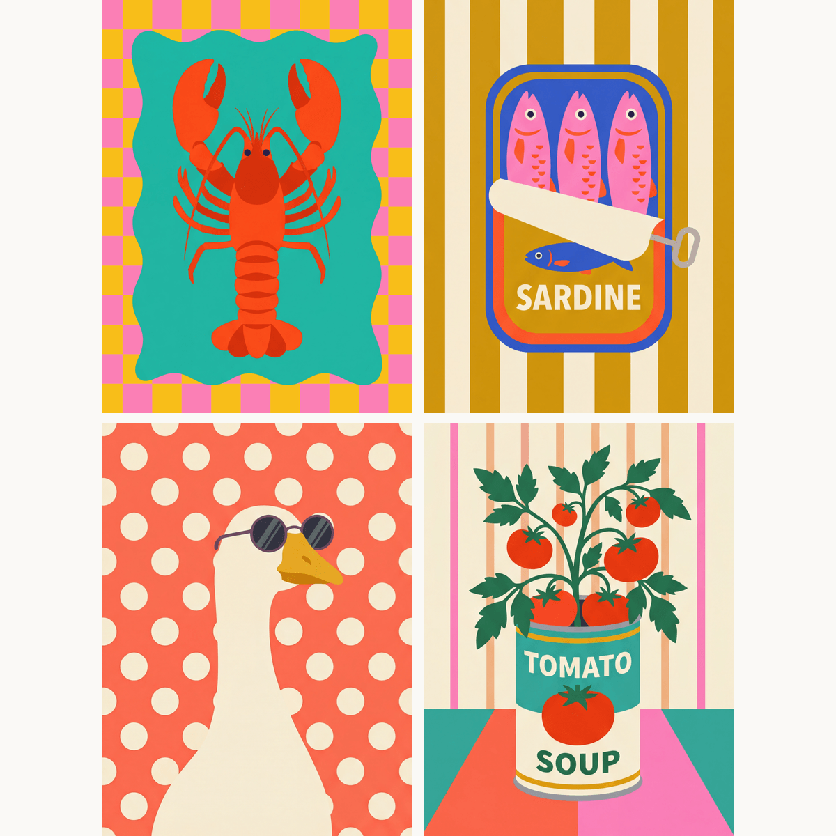 Pop Art Pantry - Number Artist Paint by Numbers Kits