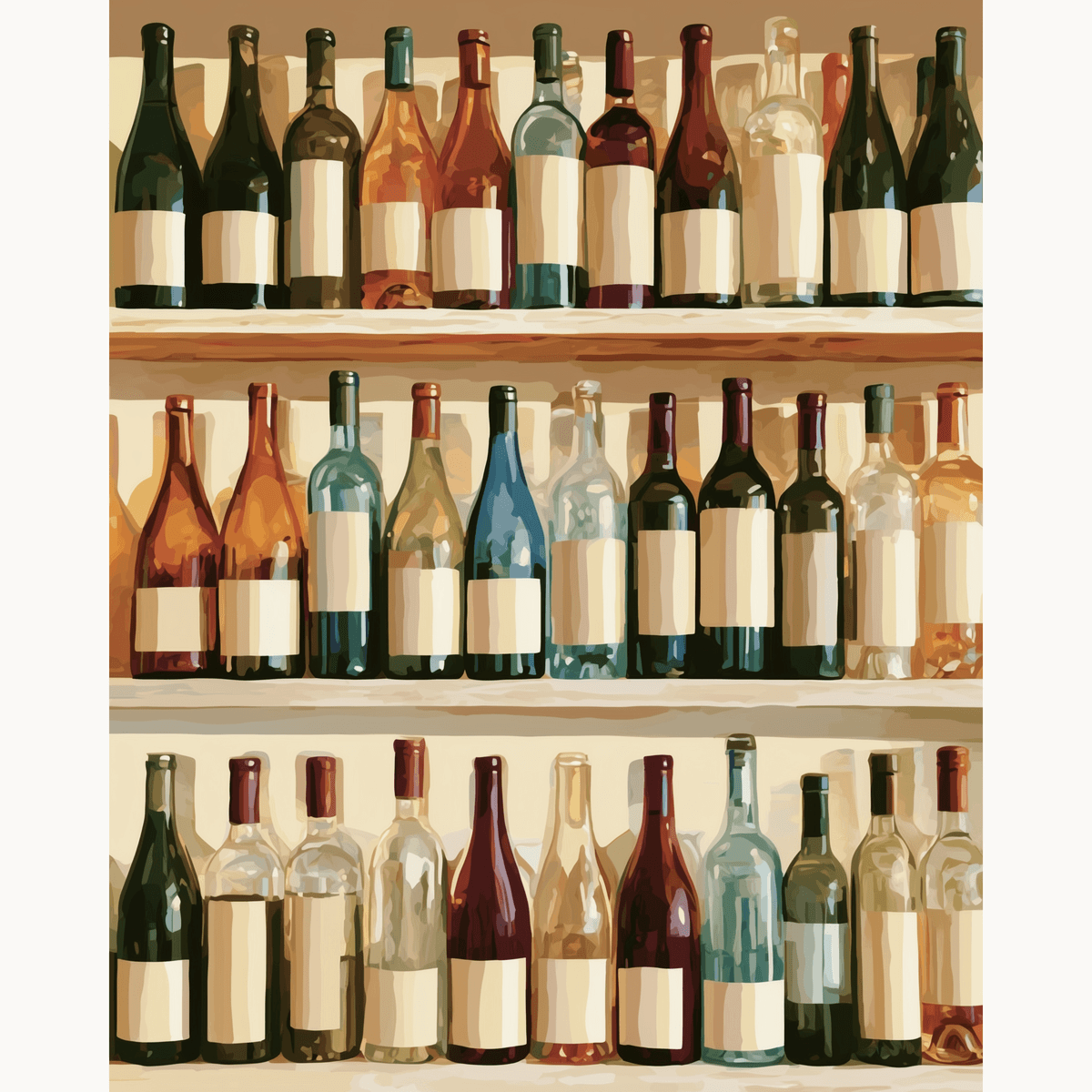 Wine Collection - Number Artist Paint by Numbers Kits