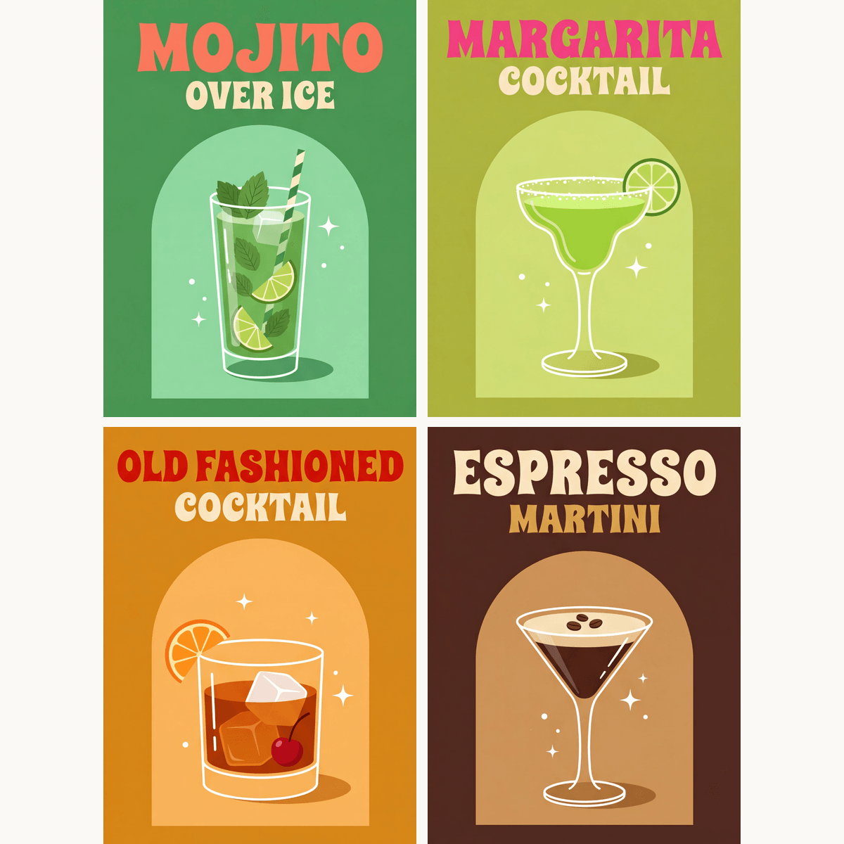 Cocktail Club - Number Artist Paint by Numbers Kits