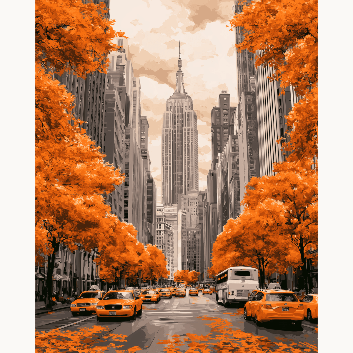 Busy Streets - Number Artist Paint by Numbers Kits