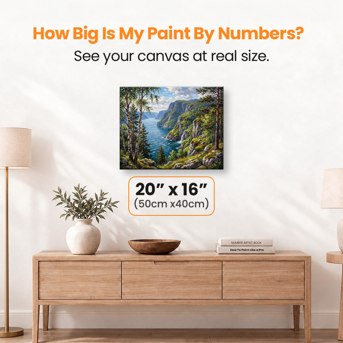 Fjord Stillness - Number Artist Paint by Numbers Kits