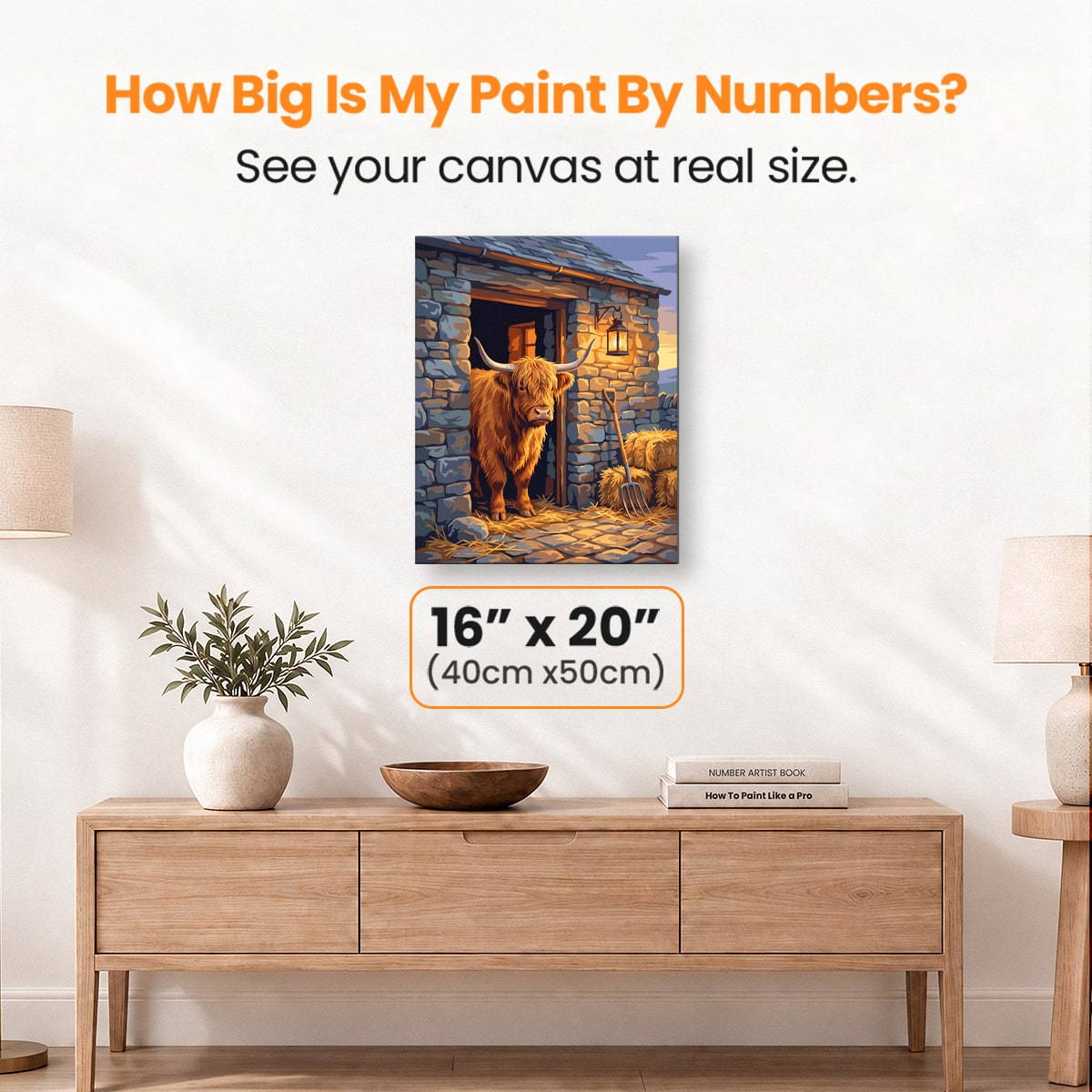 Warm Byre Welcome - Number Artist Paint by Numbers Kits