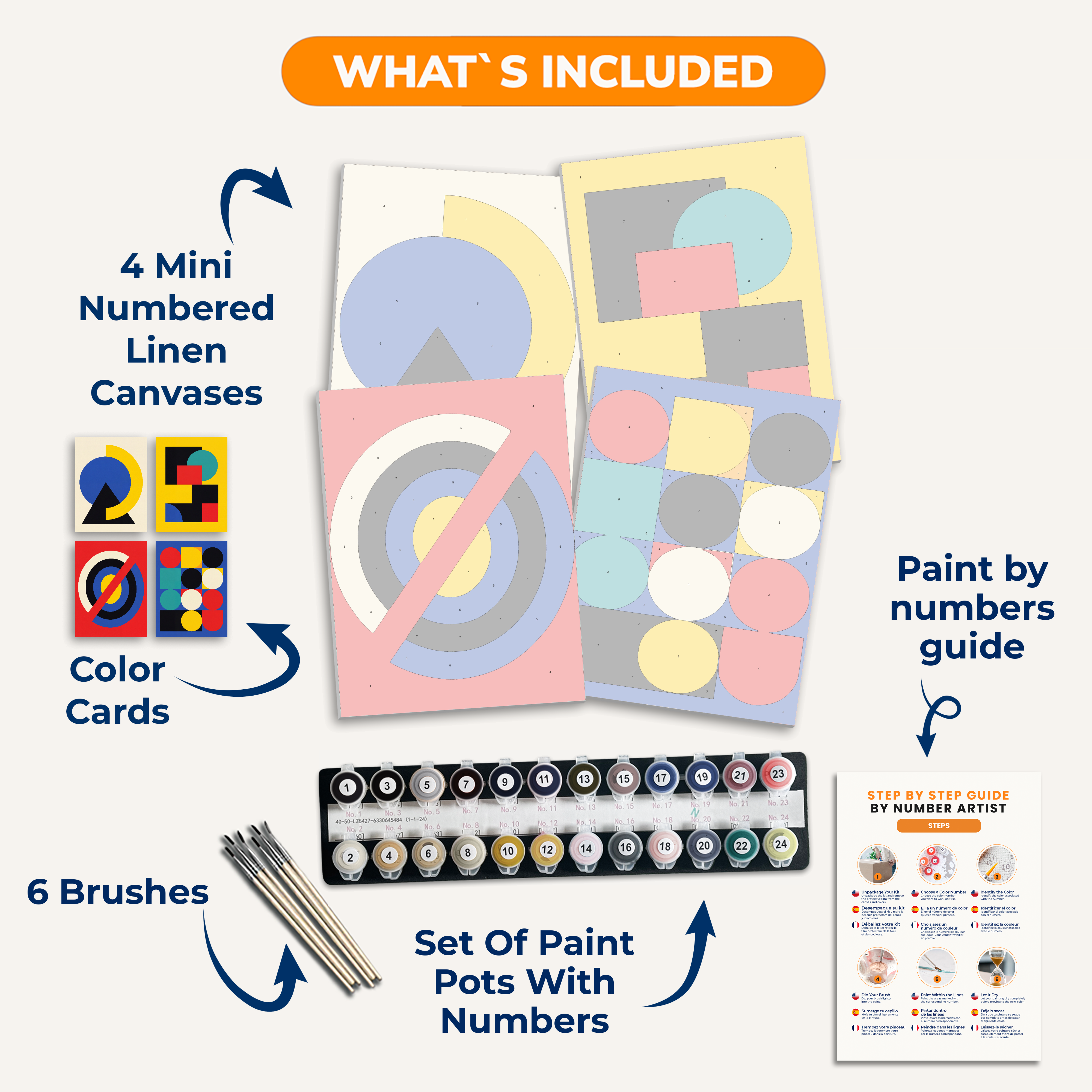 Bauhaus Geometry - Number Artist Paint by Numbers Kits