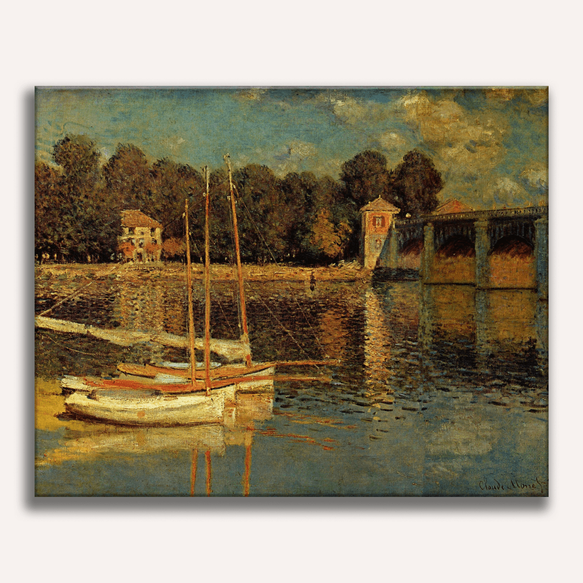 The Bridge at Argenteuil by Claude Monet - Number Artist Paint by Numbers Kits