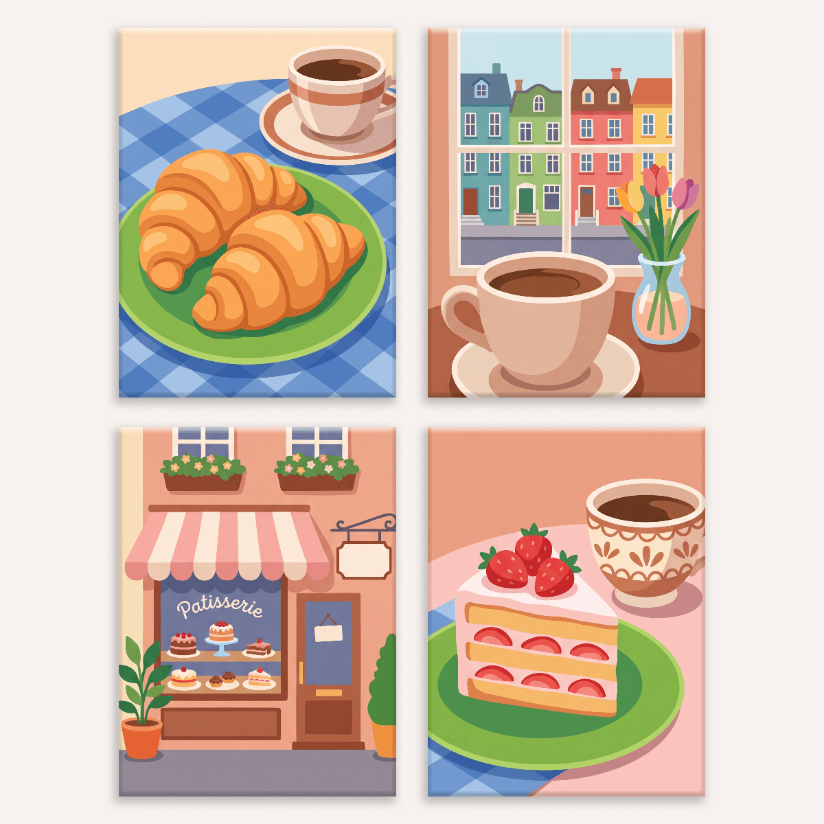 Paris Mornings - Number Artist Paint by Numbers Kits