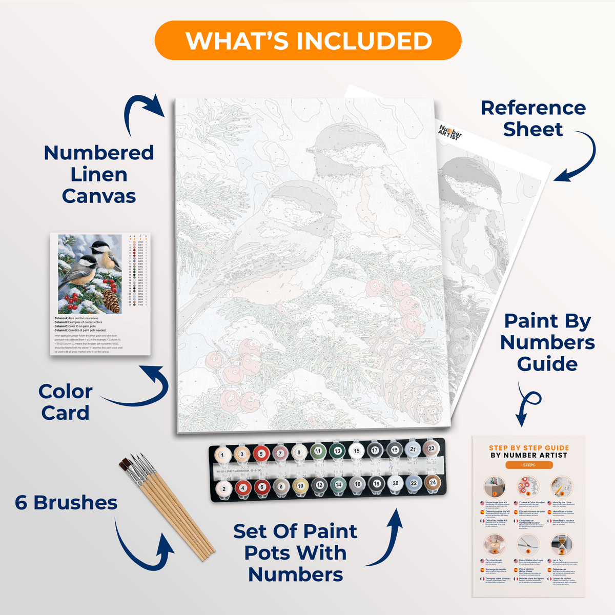 Winter Friends - Number Artist Paint by Numbers Kits