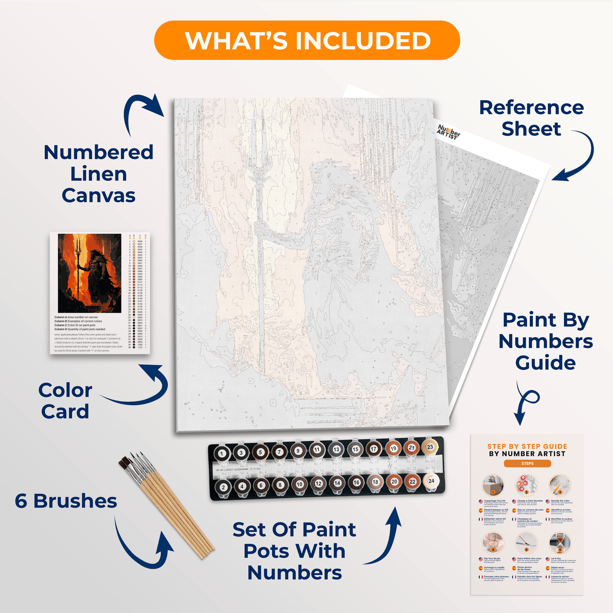 King of the Underworld - Number Artist Paint by Numbers Kits