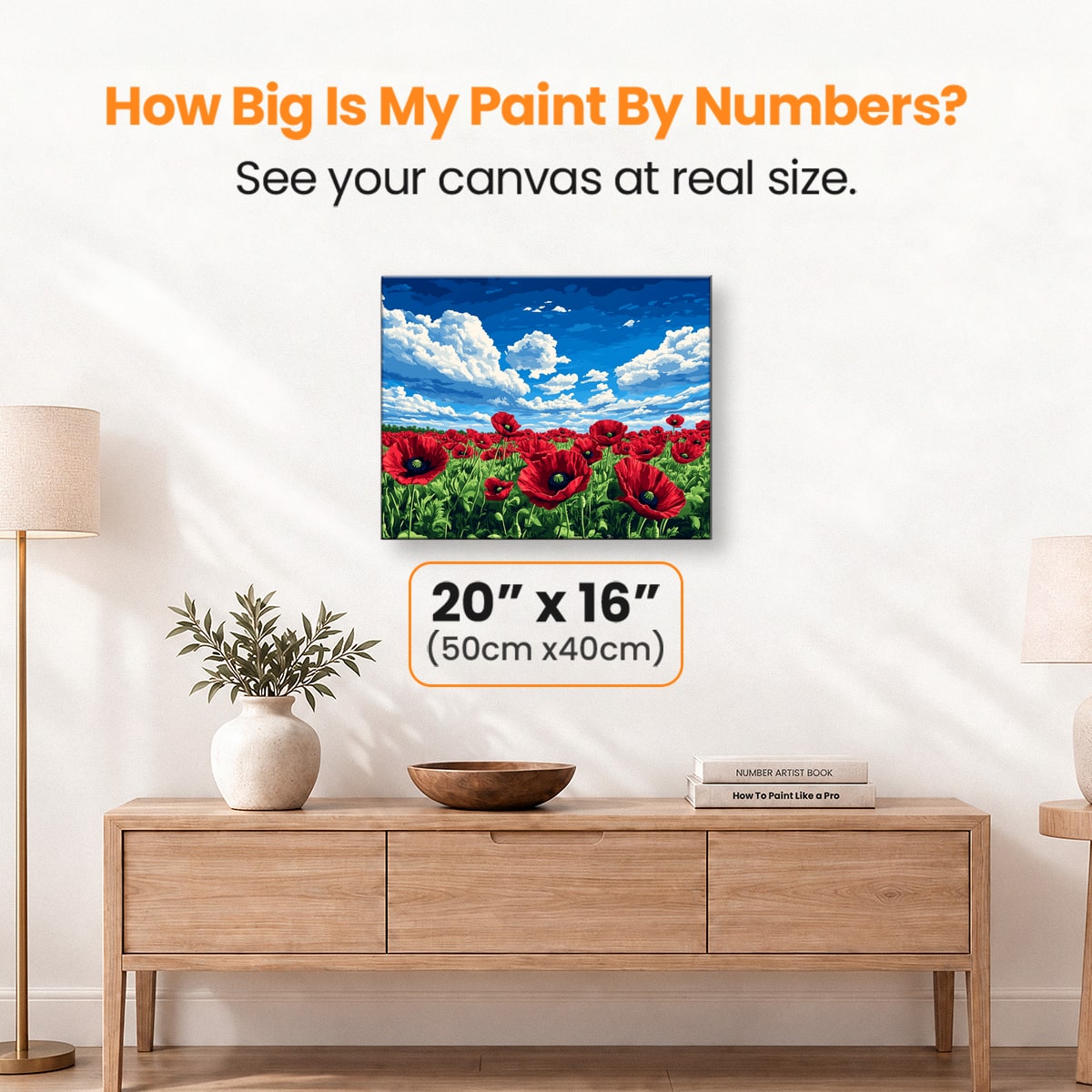 Field of Poppies - Number Artist Paint by Numbers Kits