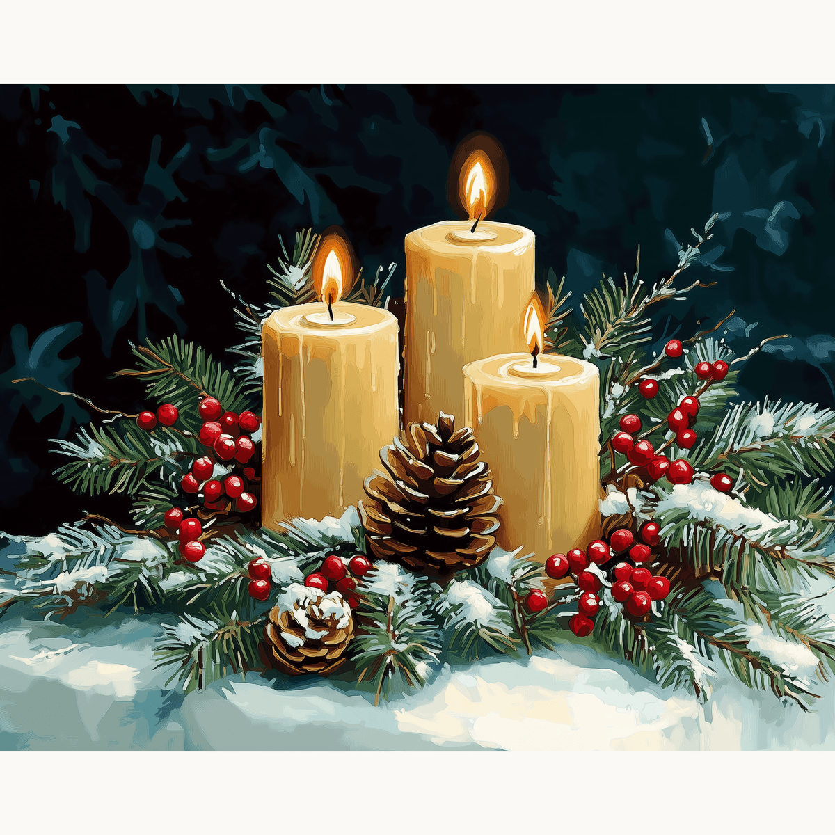 Christmas Centerpiece - Number Artist Paint by Numbers Kits