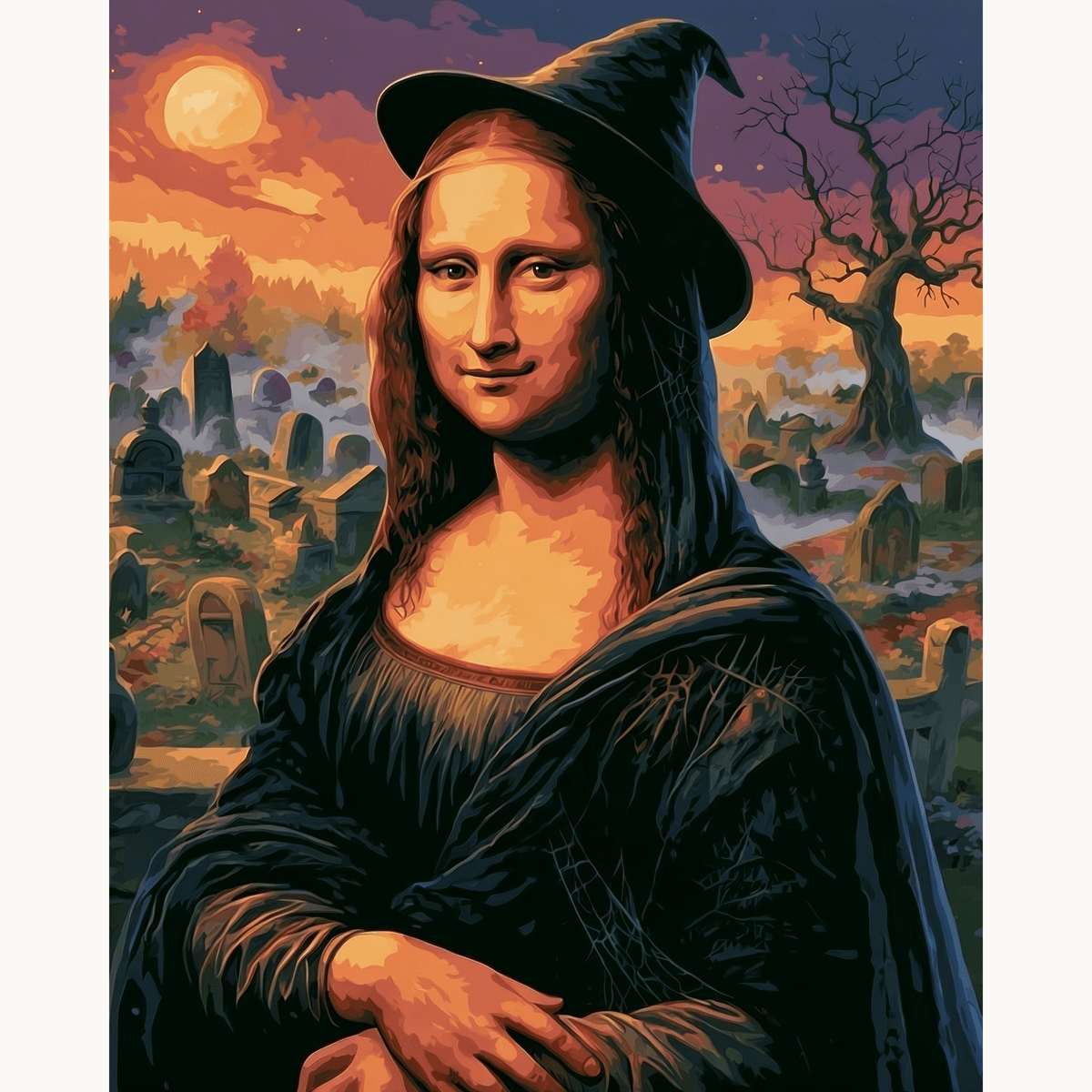 Halloween Mona Lisa - Number Artist Paint by Numbers Kits