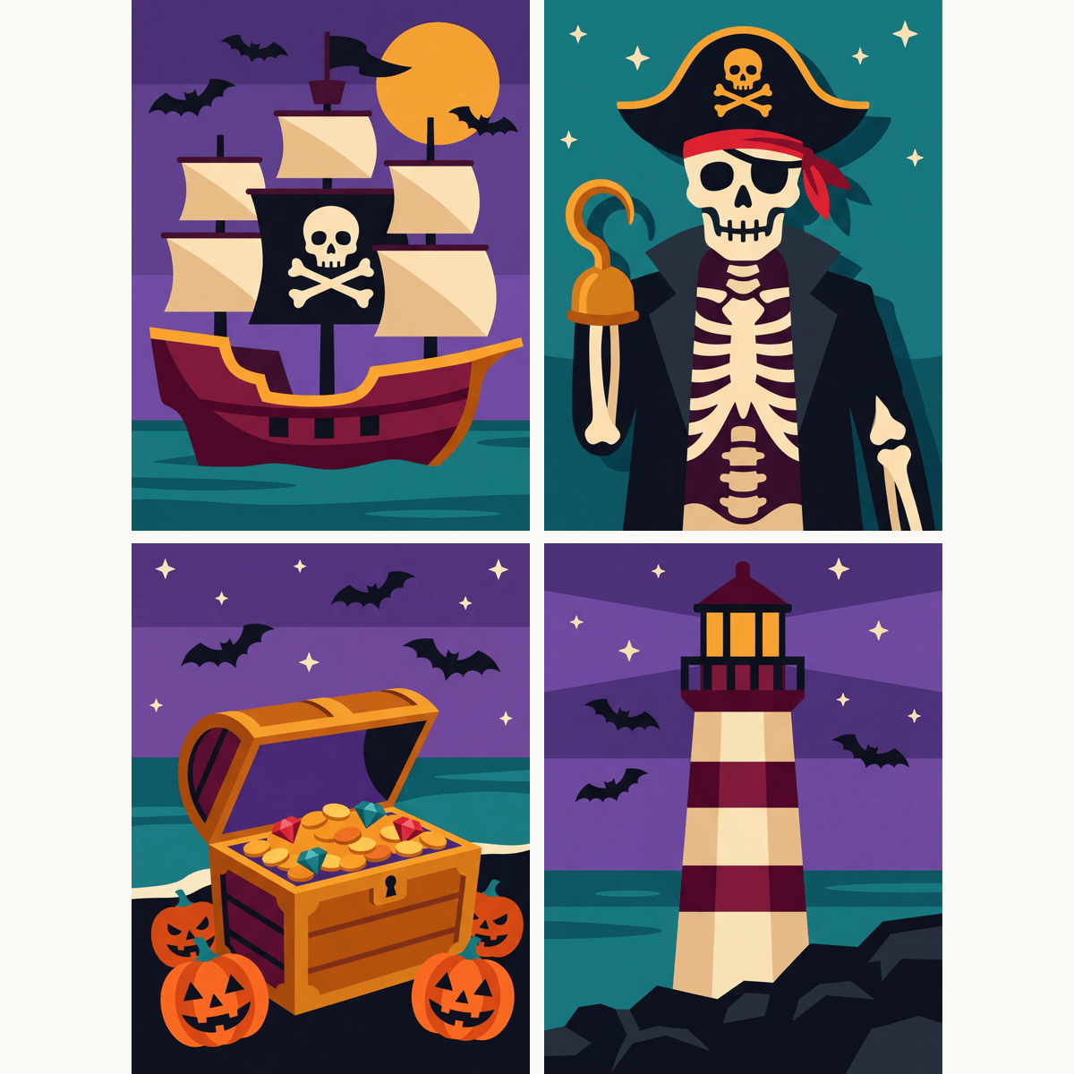 Ghost Pirates - Number Artist Paint by Numbers Kits