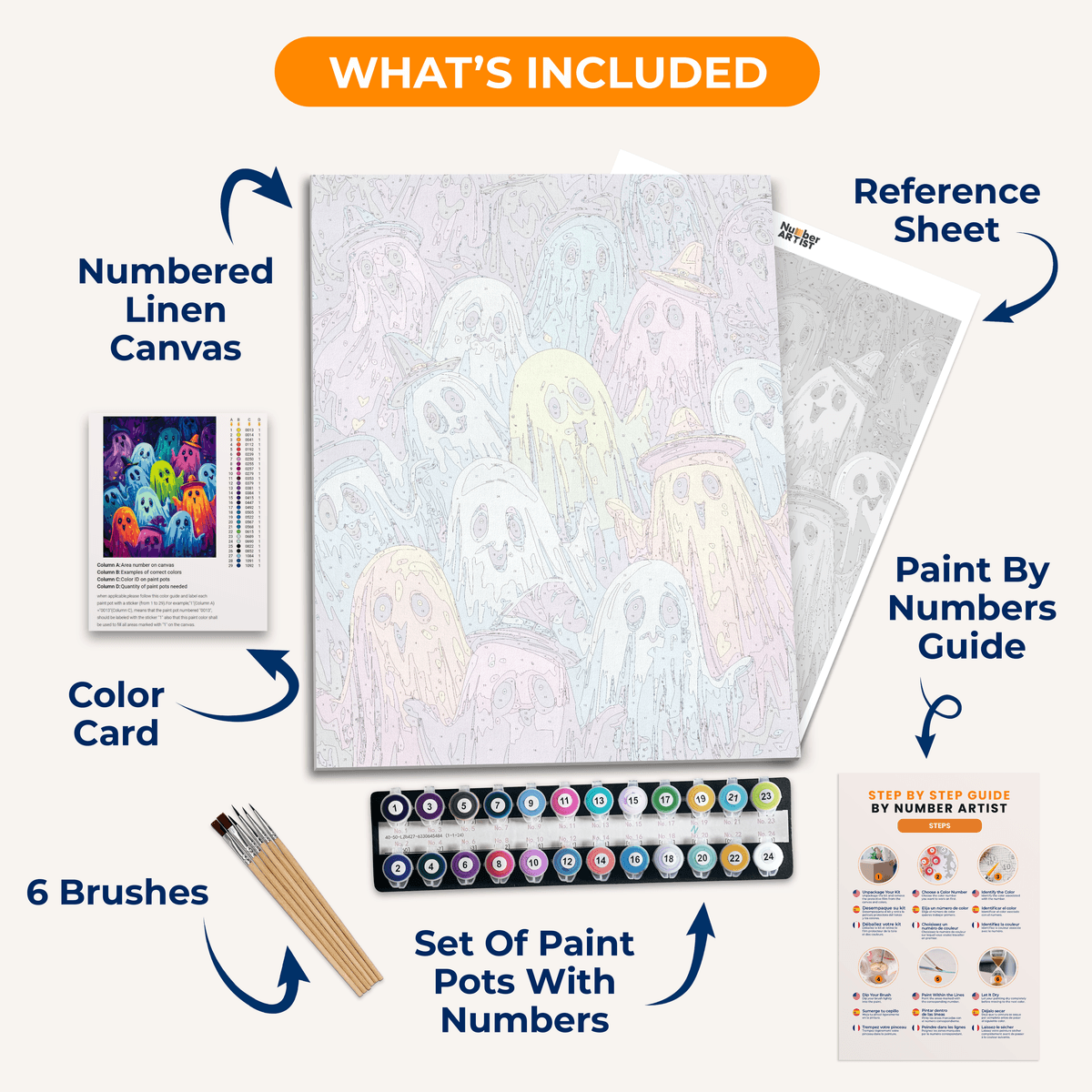 A Ghostly Meeting - Number Artist Paint by Numbers Kits