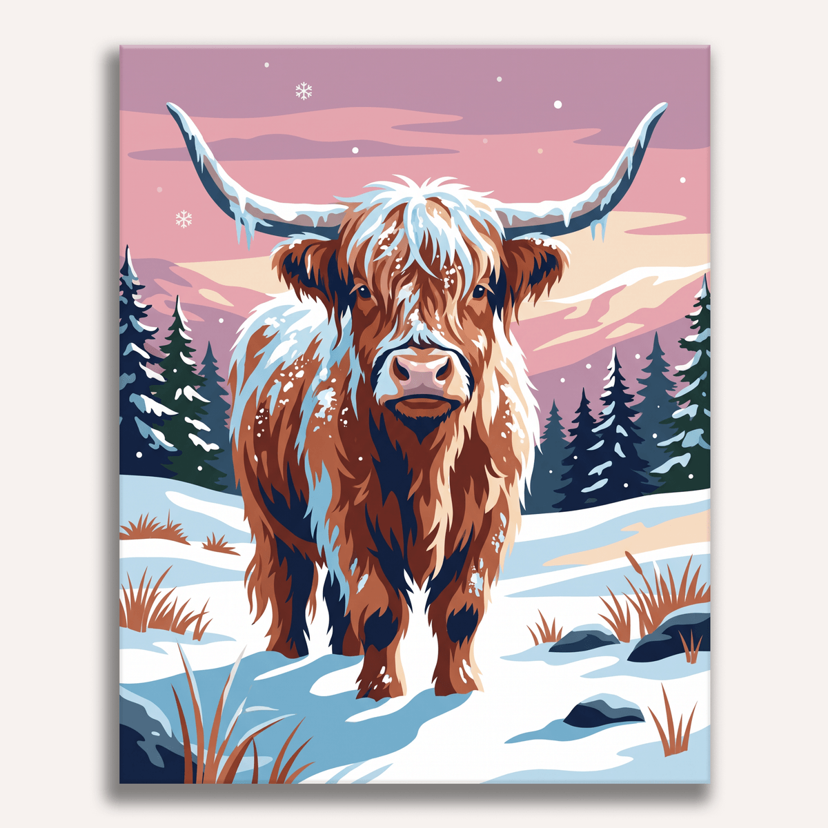 Frosted Fringe - Number Artist Paint by Numbers Kits