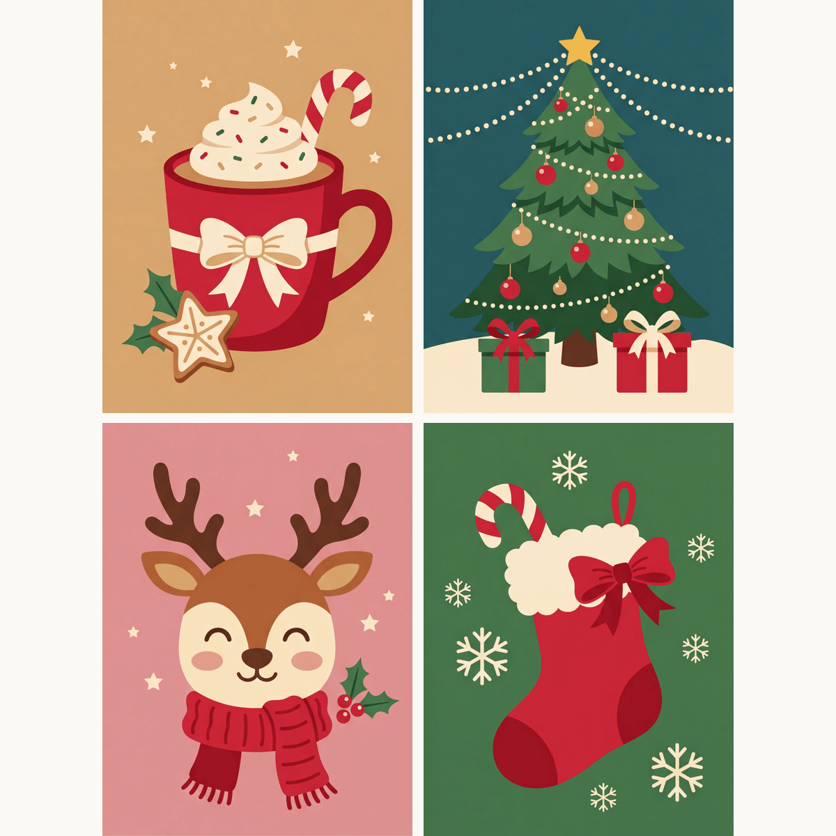 Christmas Cheer - Number Artist Paint by Numbers Kits