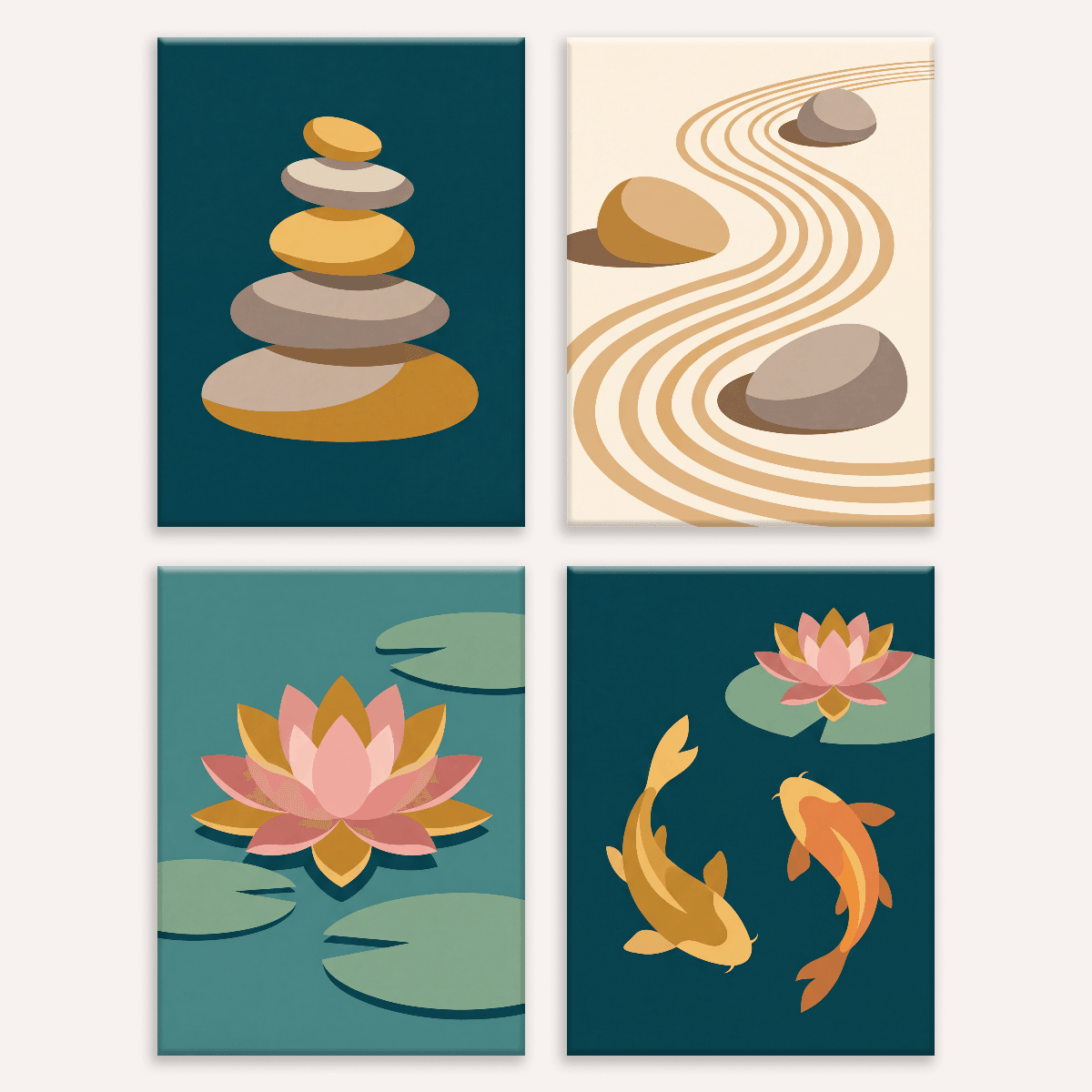 Zen Garden - Number Artist Paint by Numbers Kits