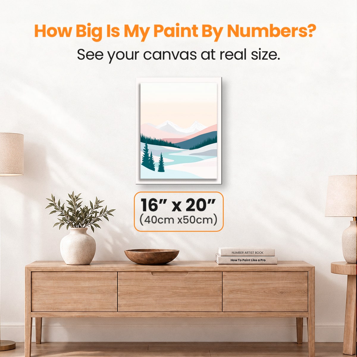 Snowy Mountains - Number Artist Paint by Numbers Kits