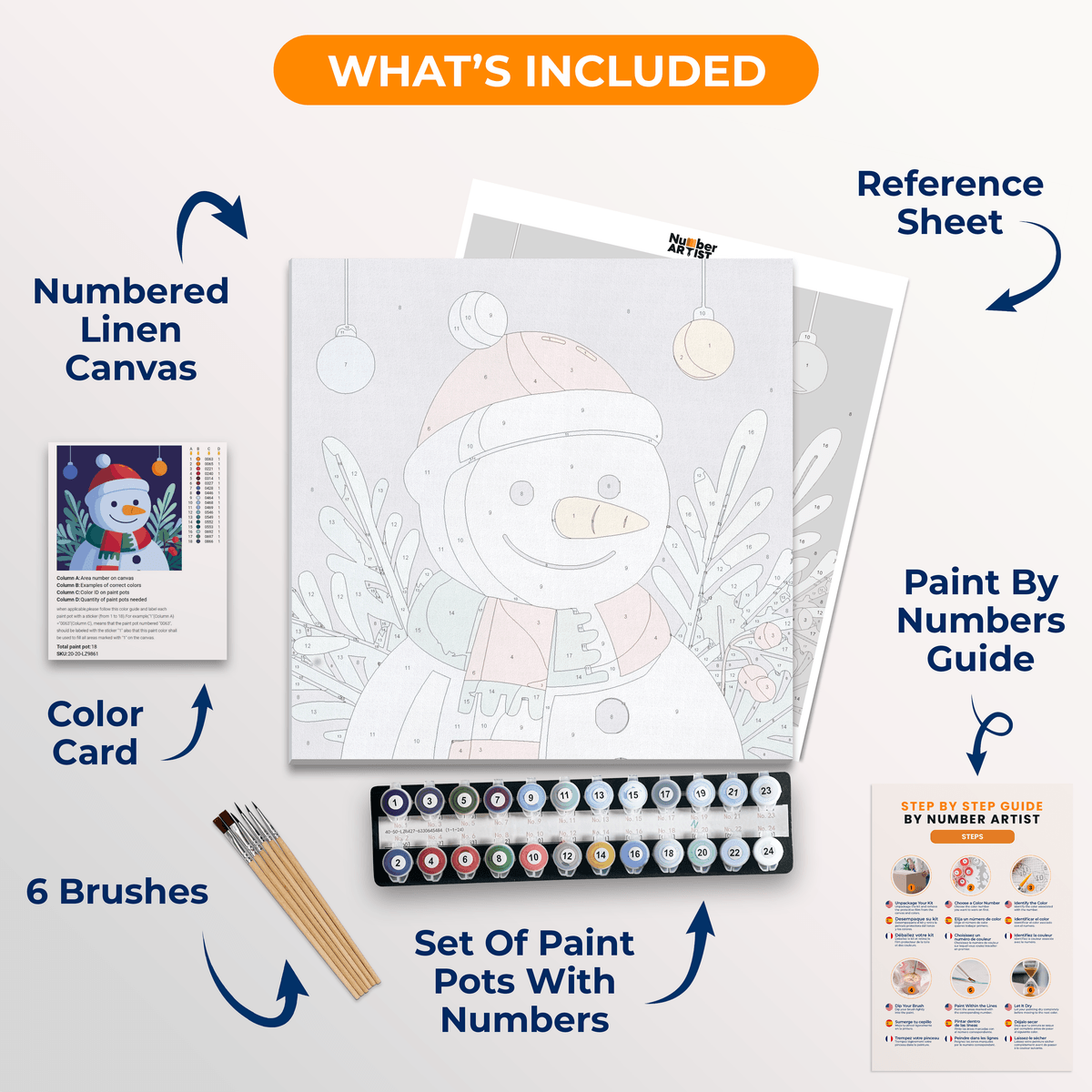 Festive Smile - Number Artist Paint by Numbers Kits