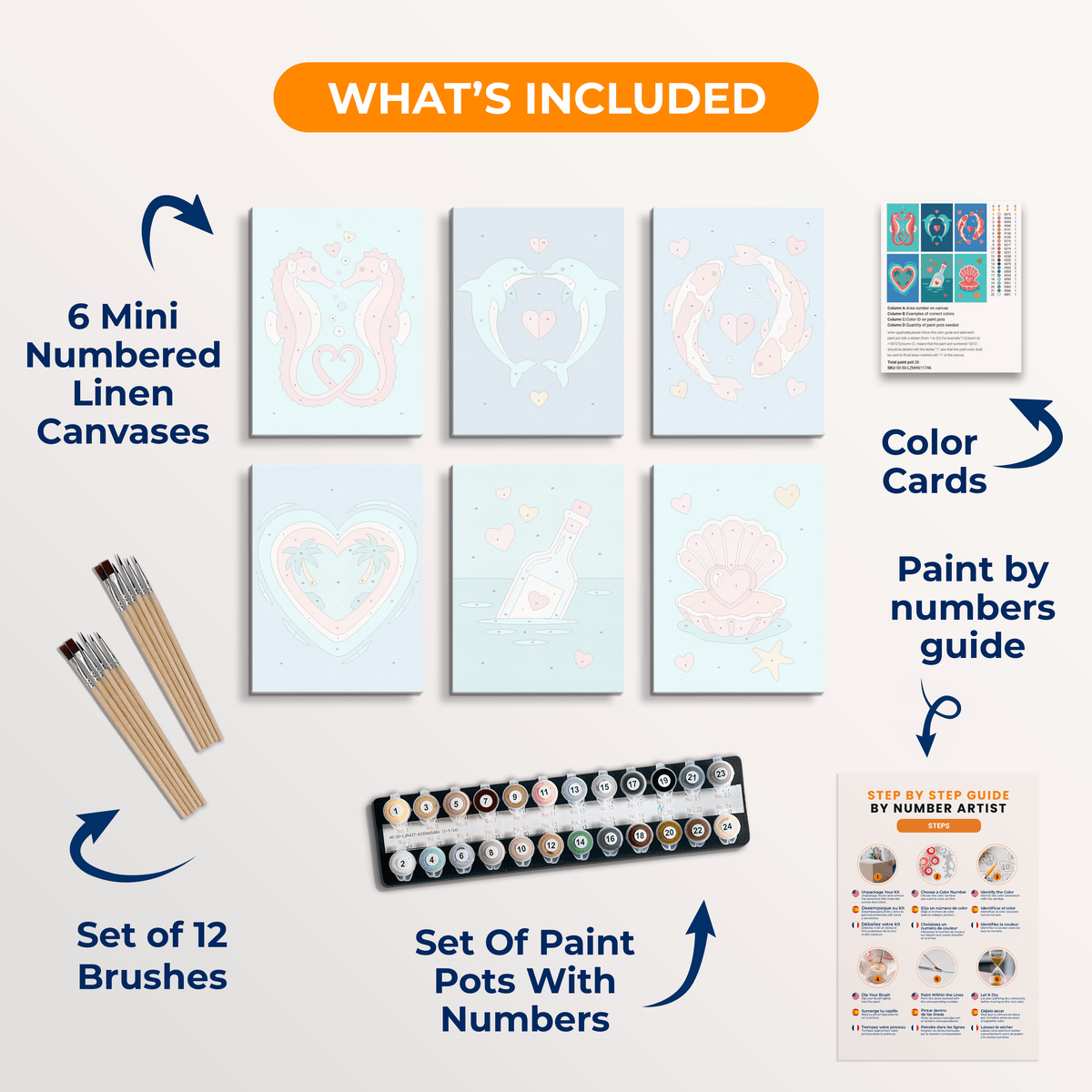 Aquatic Romance - Number Artist Paint by Numbers Kits