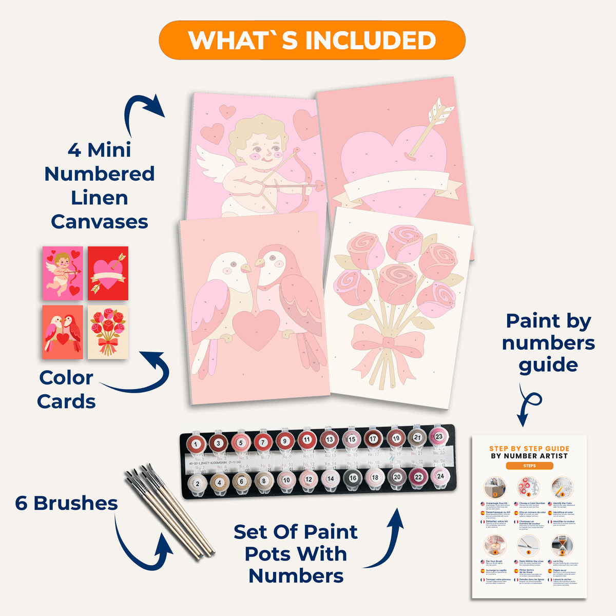 Cupid's Business - Number Artist Paint by Numbers Kits