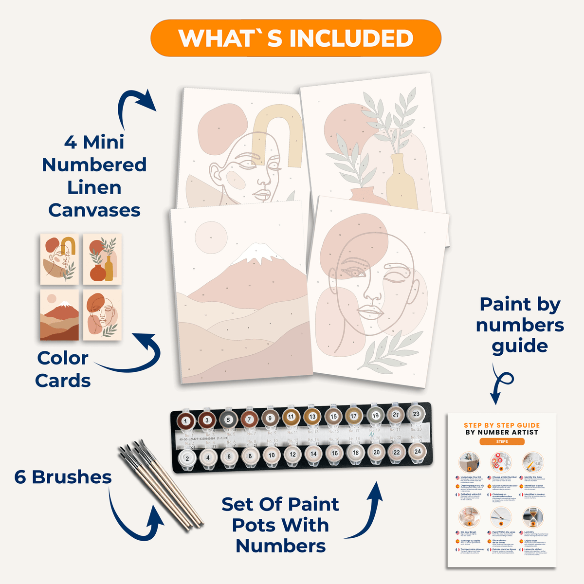 Boho Terracotta - Number Artist Paint by Numbers Kits