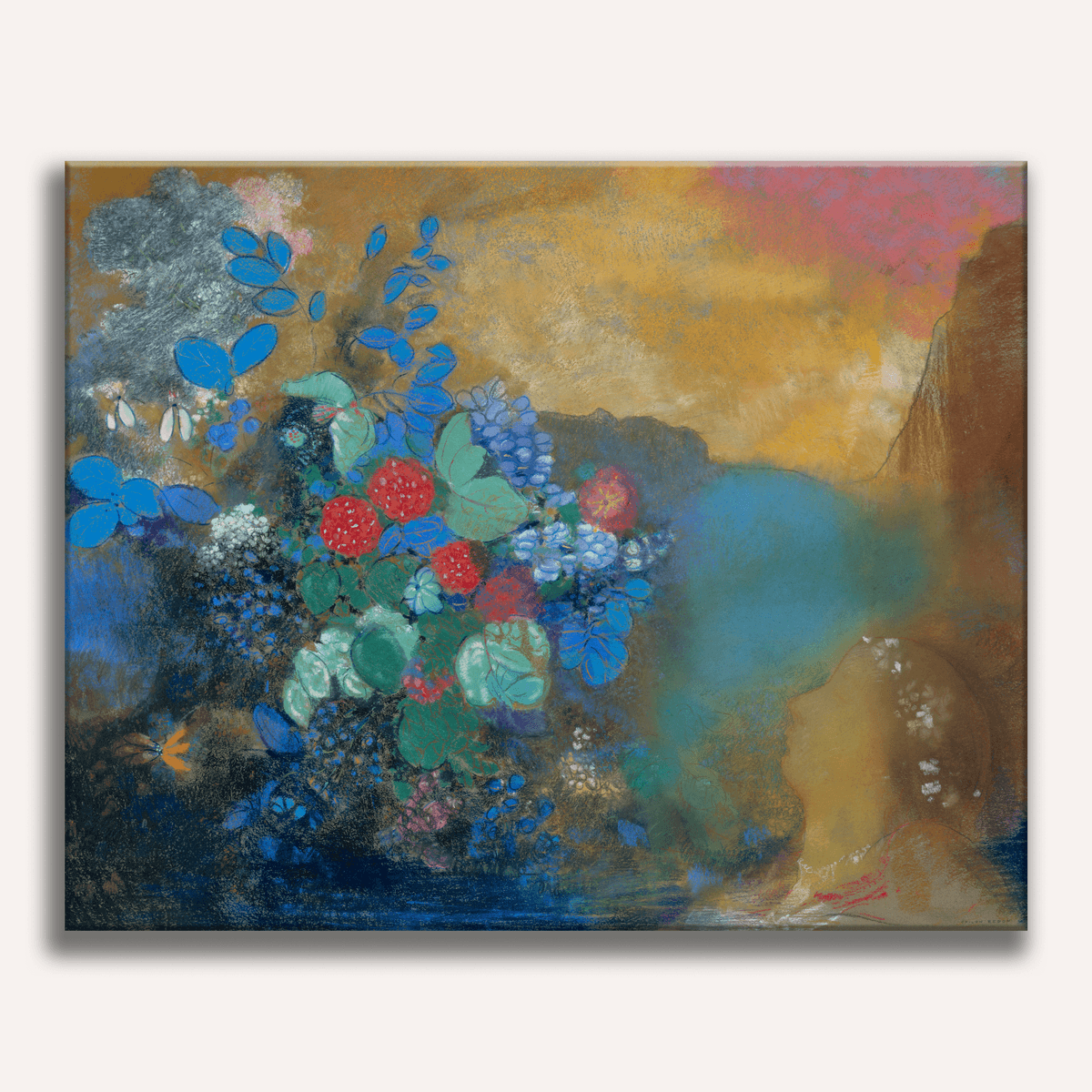 Ophelia Among the Flowers by Odilon Redon - Number Artist Paint by Numbers Kits