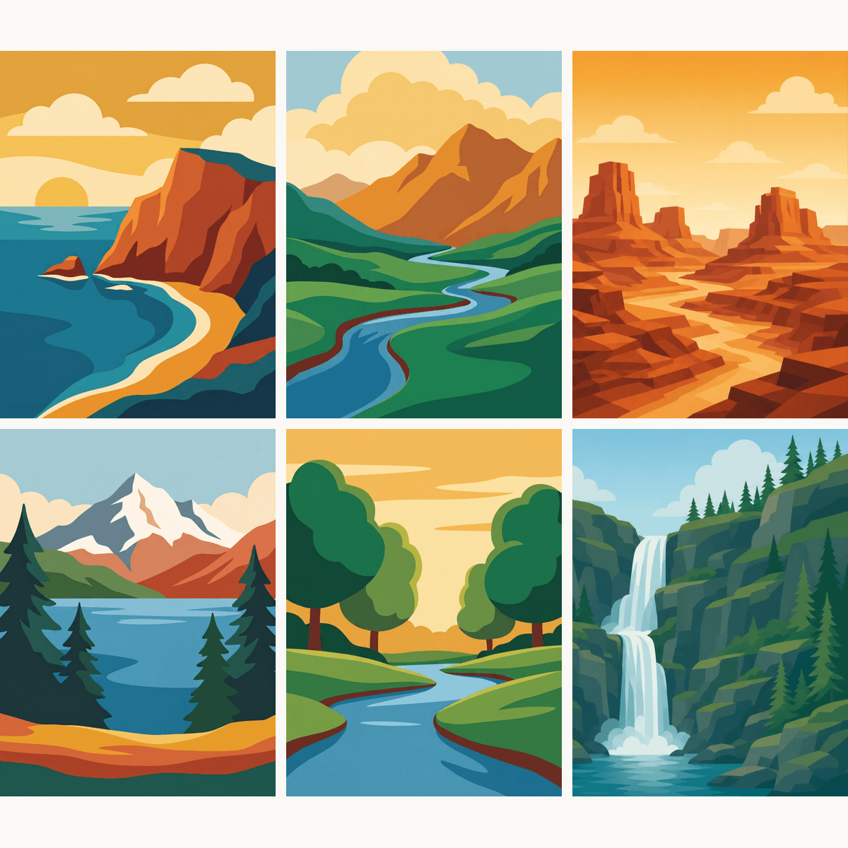 Wild Terrain - Number Artist Paint by Numbers Kits