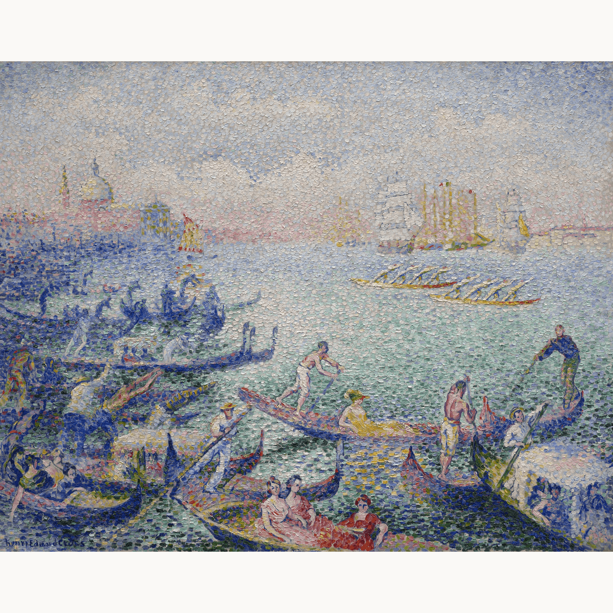 Regatta at Venice by Henri-Edmond Cross - Number Artist Paint by Numbers Kits