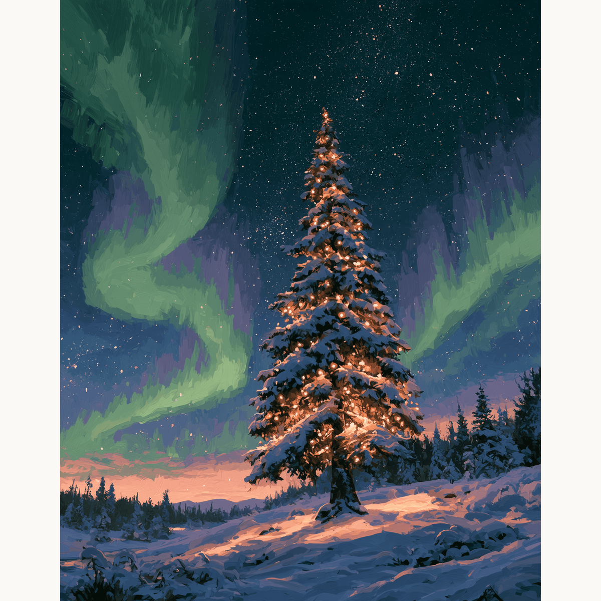 Arctic Glow - Number Artist Paint by Numbers Kits