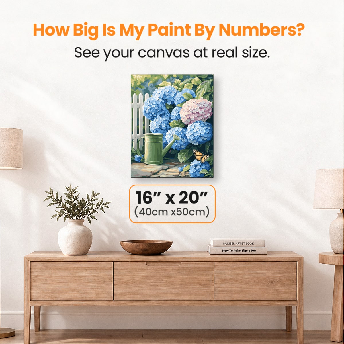 Hydrangea Gardener - Number Artist Paint by Numbers Kits