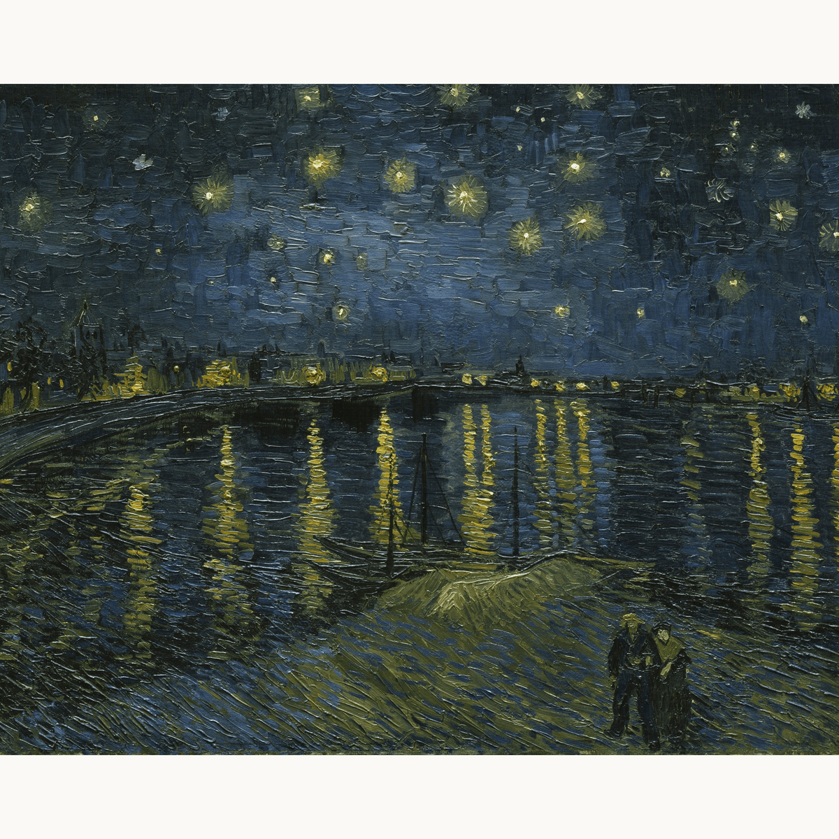 Starry Night Over the Rhone by Vincent Van Gogh - Number Artist Paint by Numbers Kits