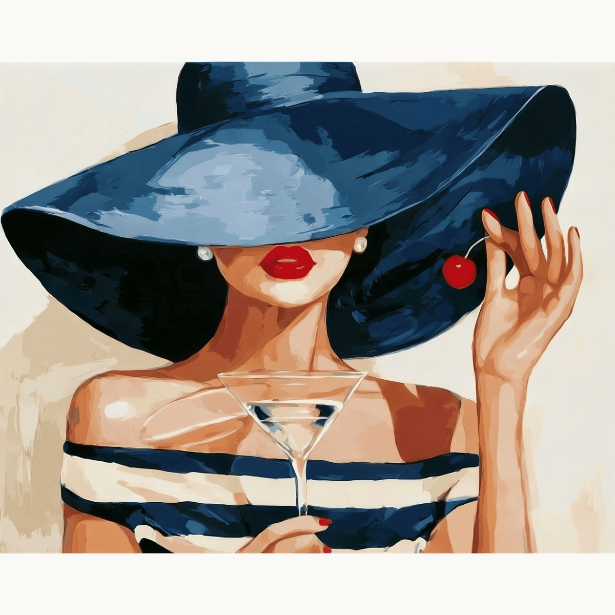 Hat & Martini - Number Artist Paint by Numbers Kits