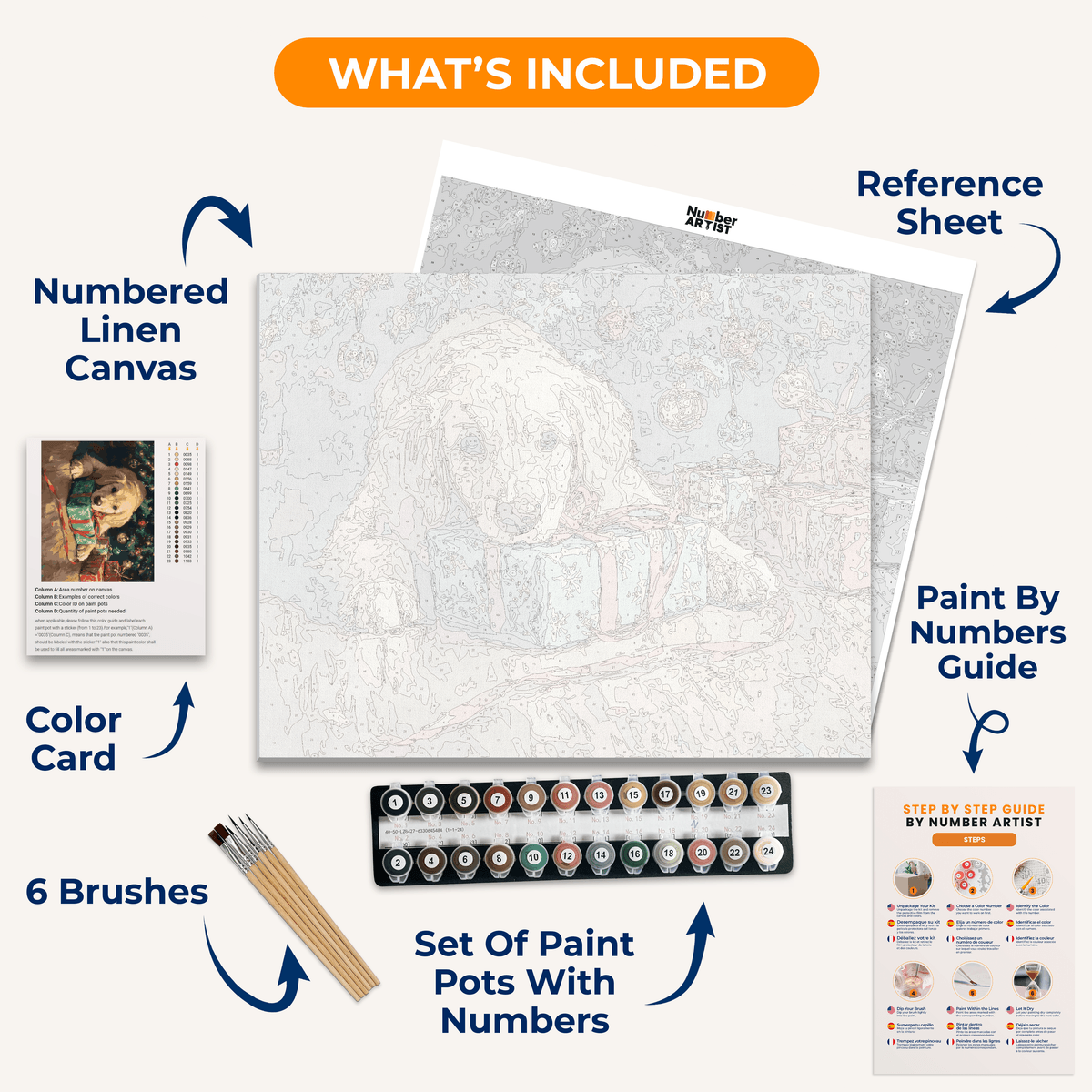 Sleepy Christmas - Number Artist Paint by Numbers Kits