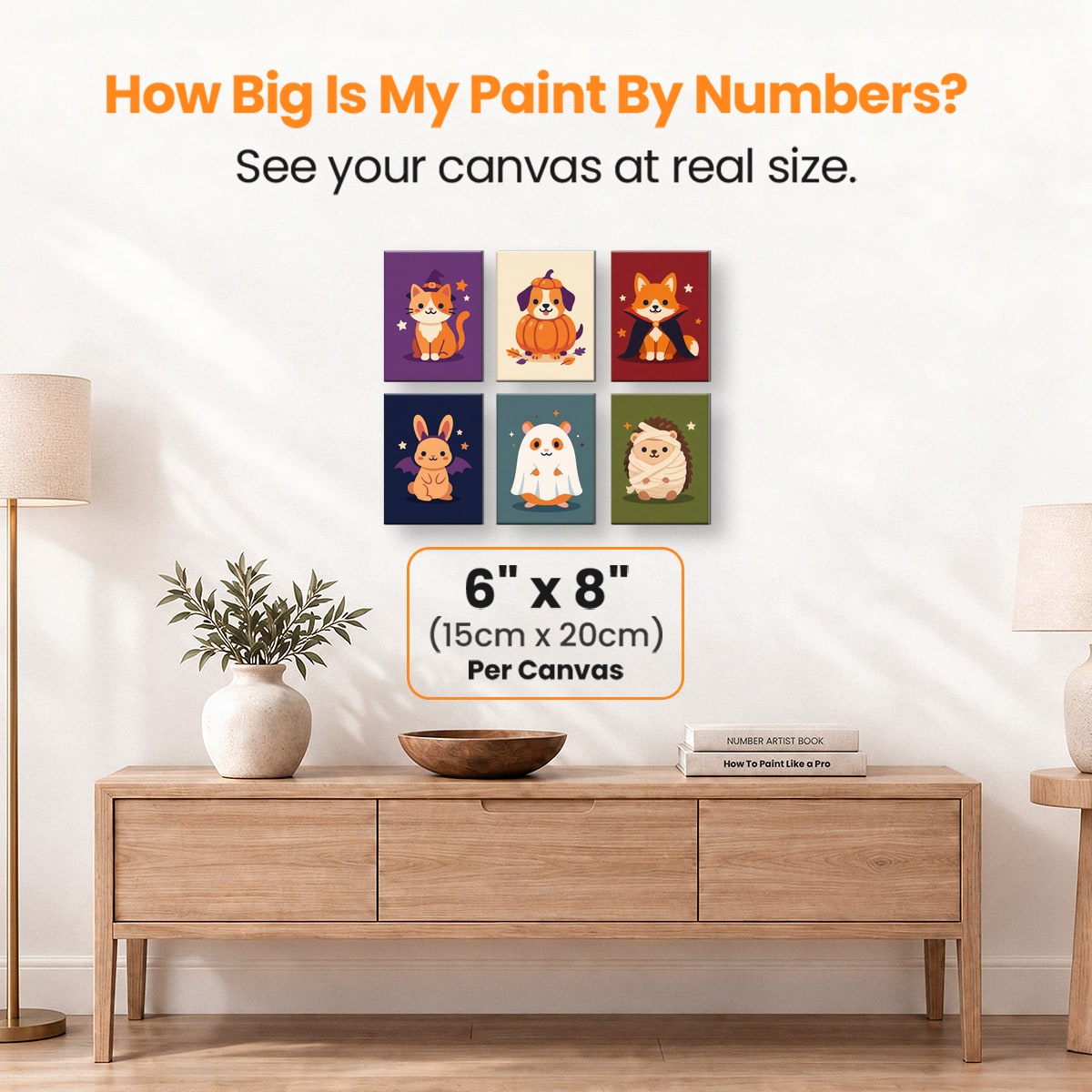 Halloween Pets - Number Artist Paint by Numbers Kits