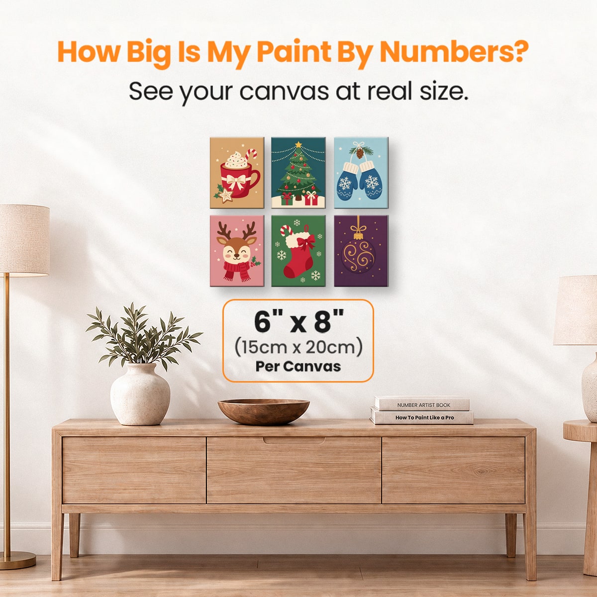 Christmas Cheer - Number Artist Paint by Numbers Kits