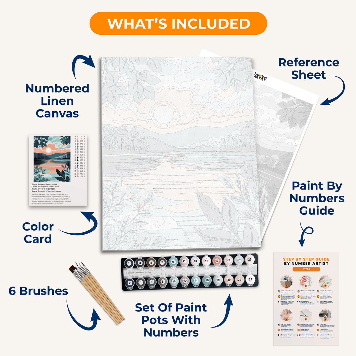 Gentle Sunrise - Number Artist Paint by Numbers Kits