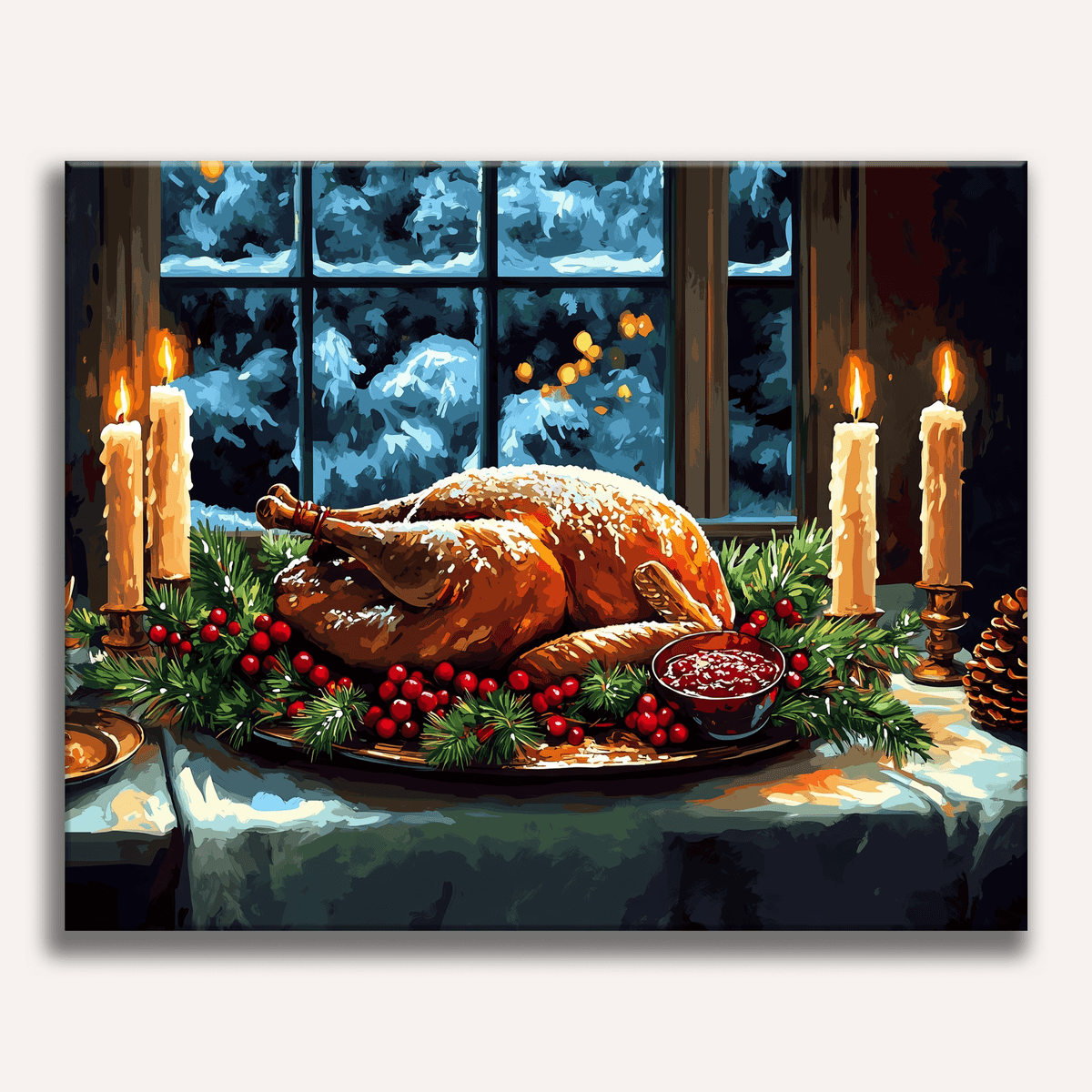 Festive Feast - Number Artist Paint by Numbers Kits