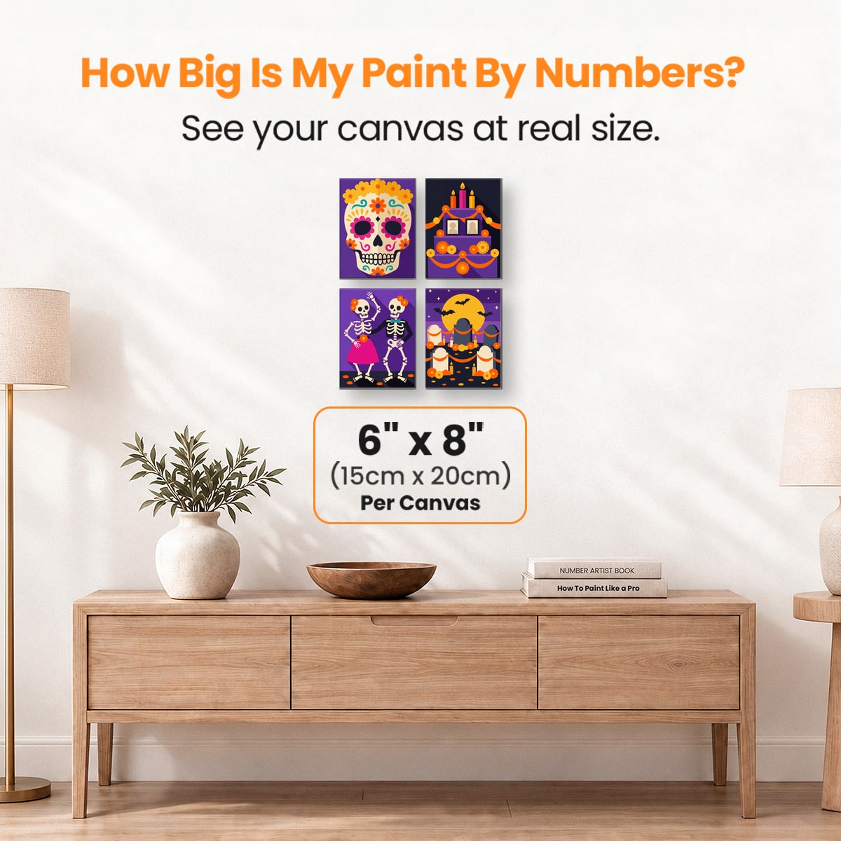 Sugar Skulls - Number Artist Paint by Numbers Kits