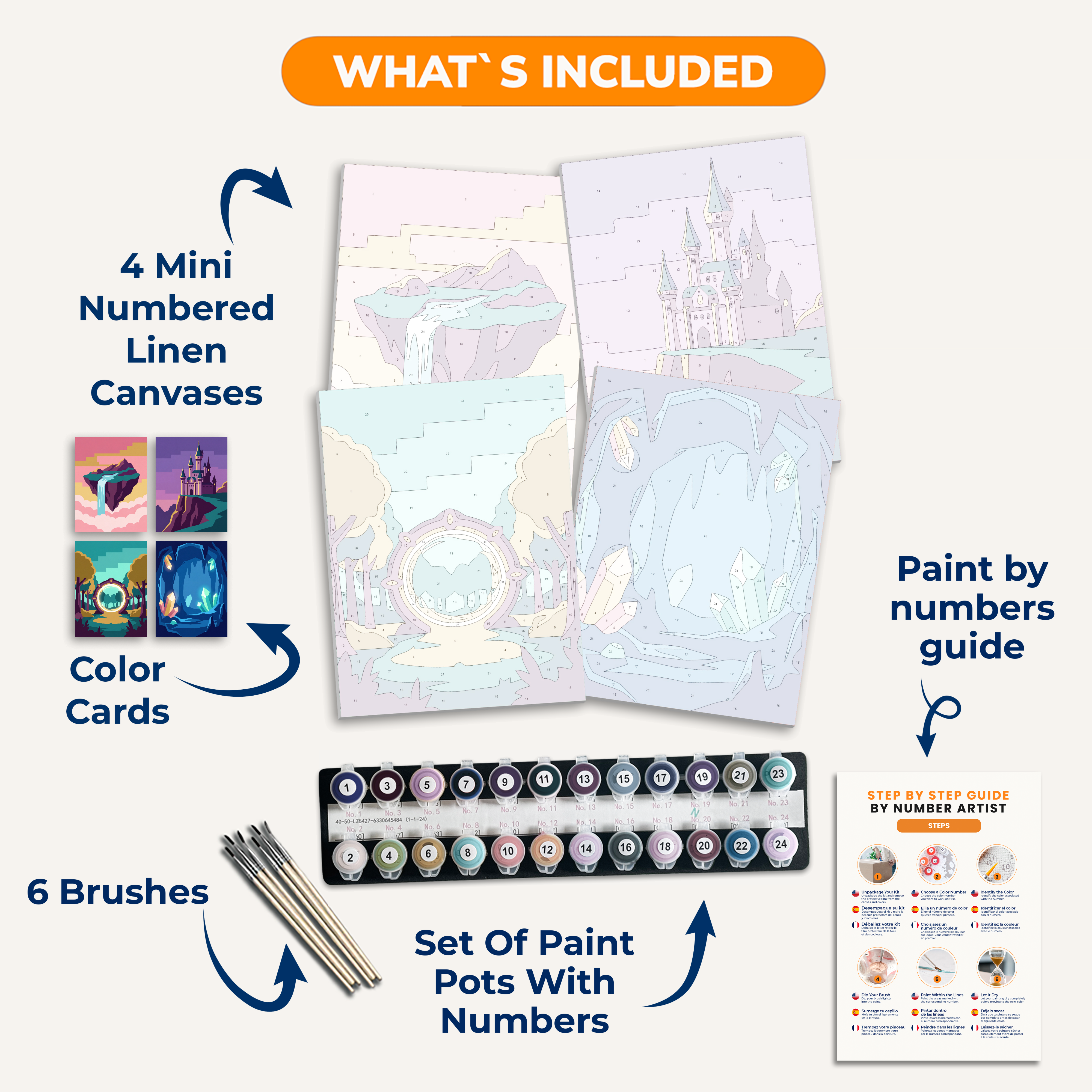 Enchanted Realms - Number Artist Paint by Numbers Kits