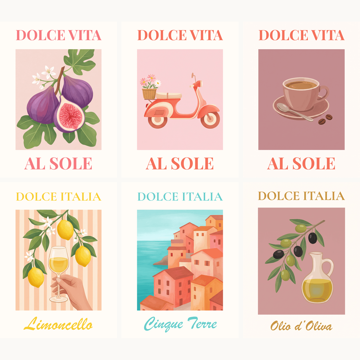 Dolce Vita - Number Artist Paint by Numbers Kits