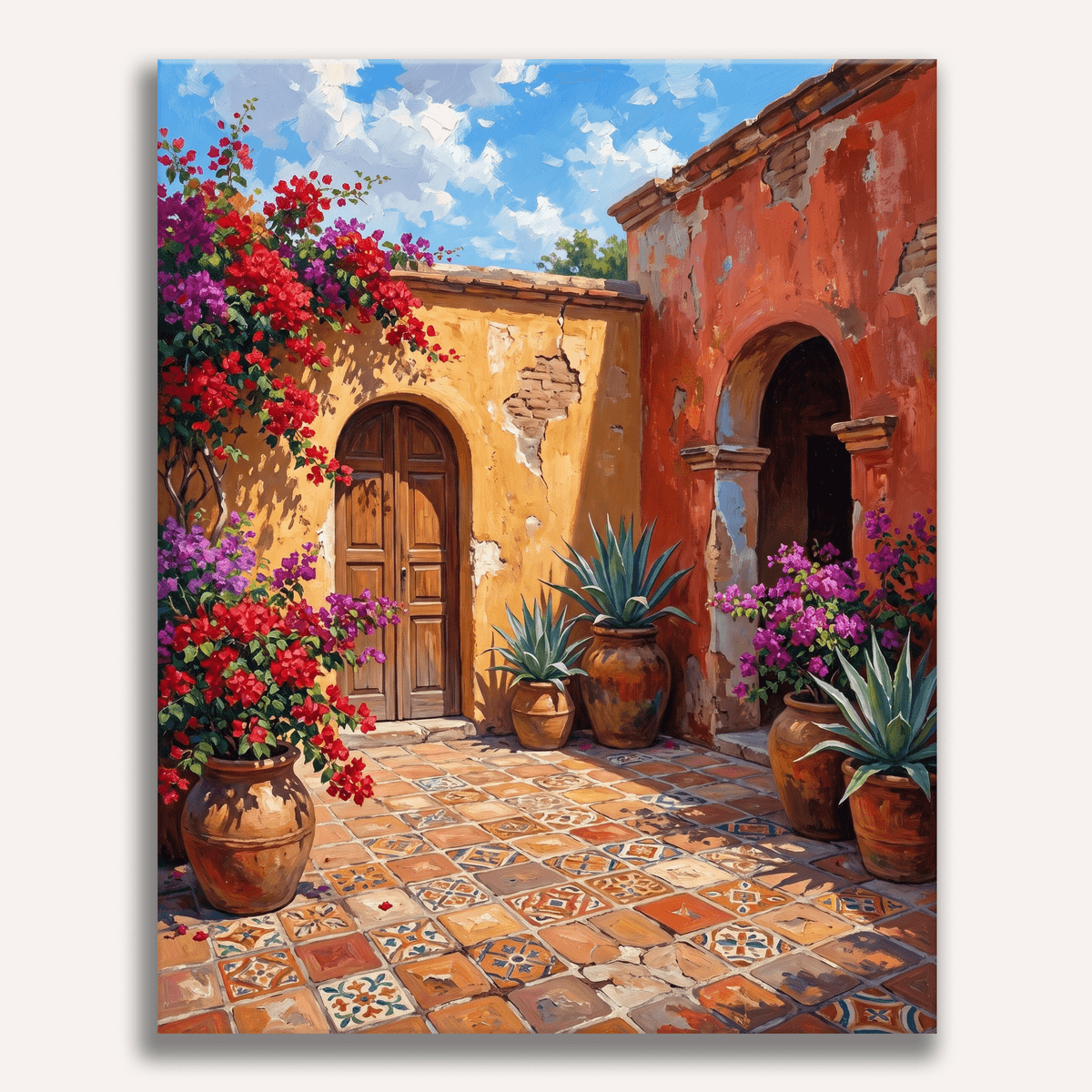 Oaxaca Courtyard - Number Artist Paint by Numbers Kits