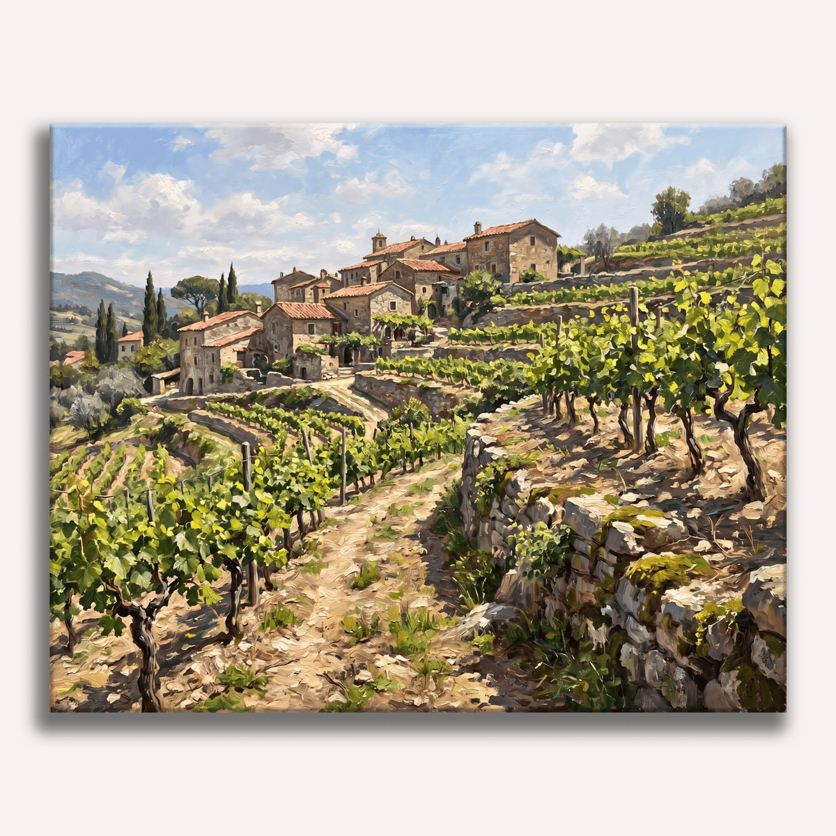 Vineyard Terraces - Number Artist Paint by Numbers Kits