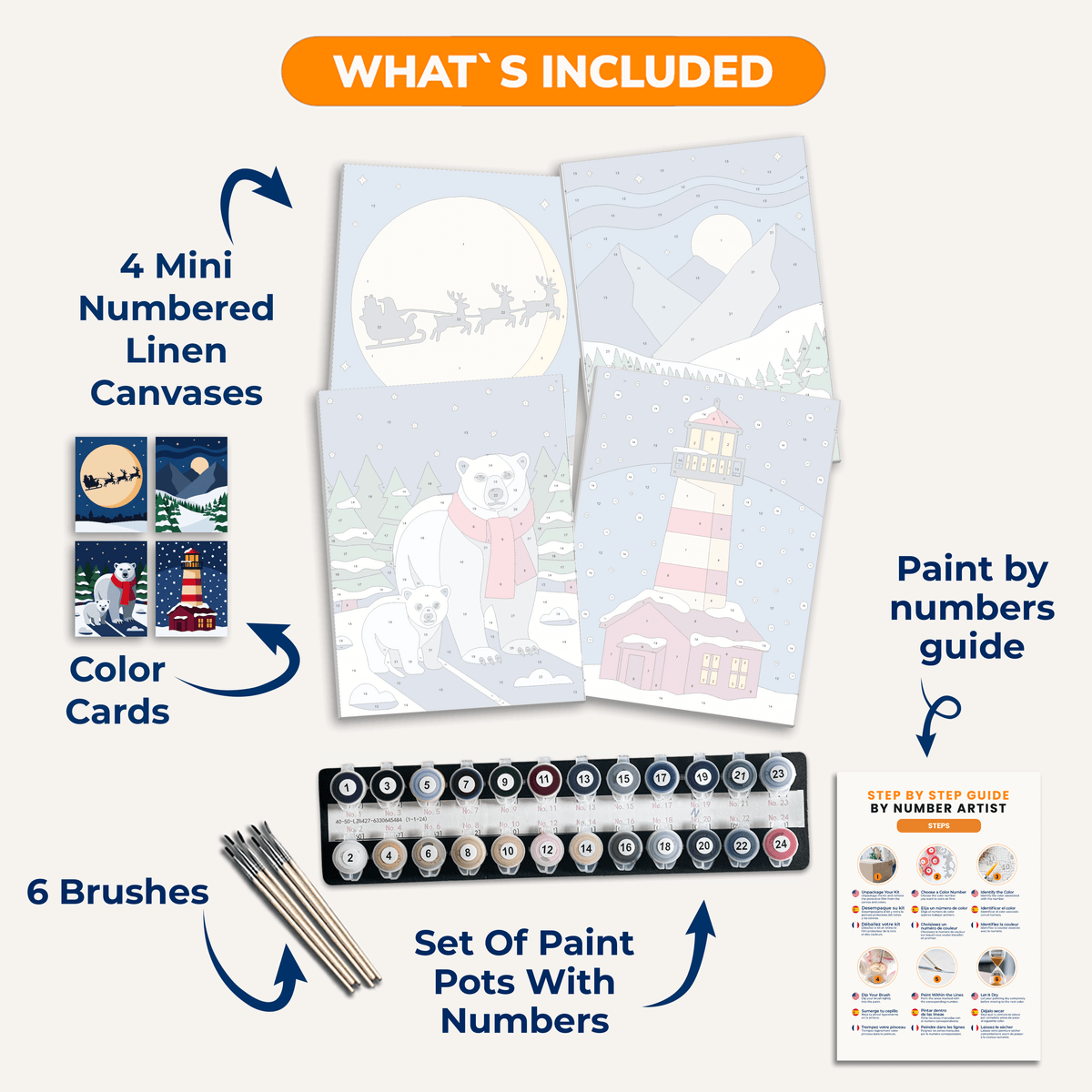 Winter Magic - Number Artist Paint by Numbers Kits