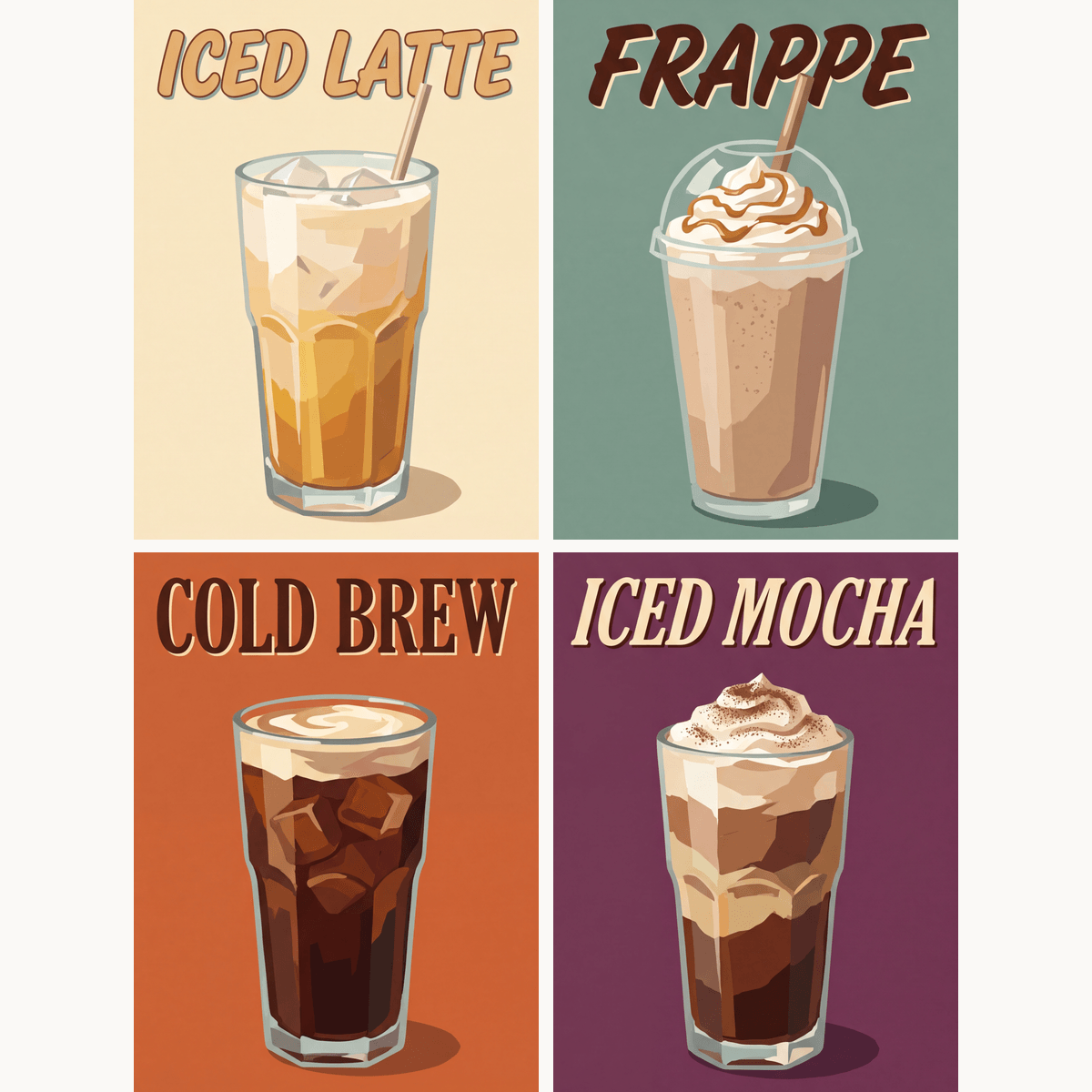 Iced Coffee Escape - Number Artist Paint by Numbers Kits