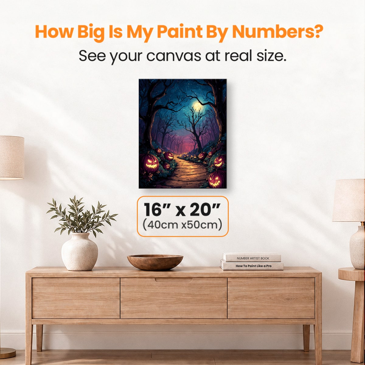The Road to Halloween - Number Artist Paint by Numbers Kits