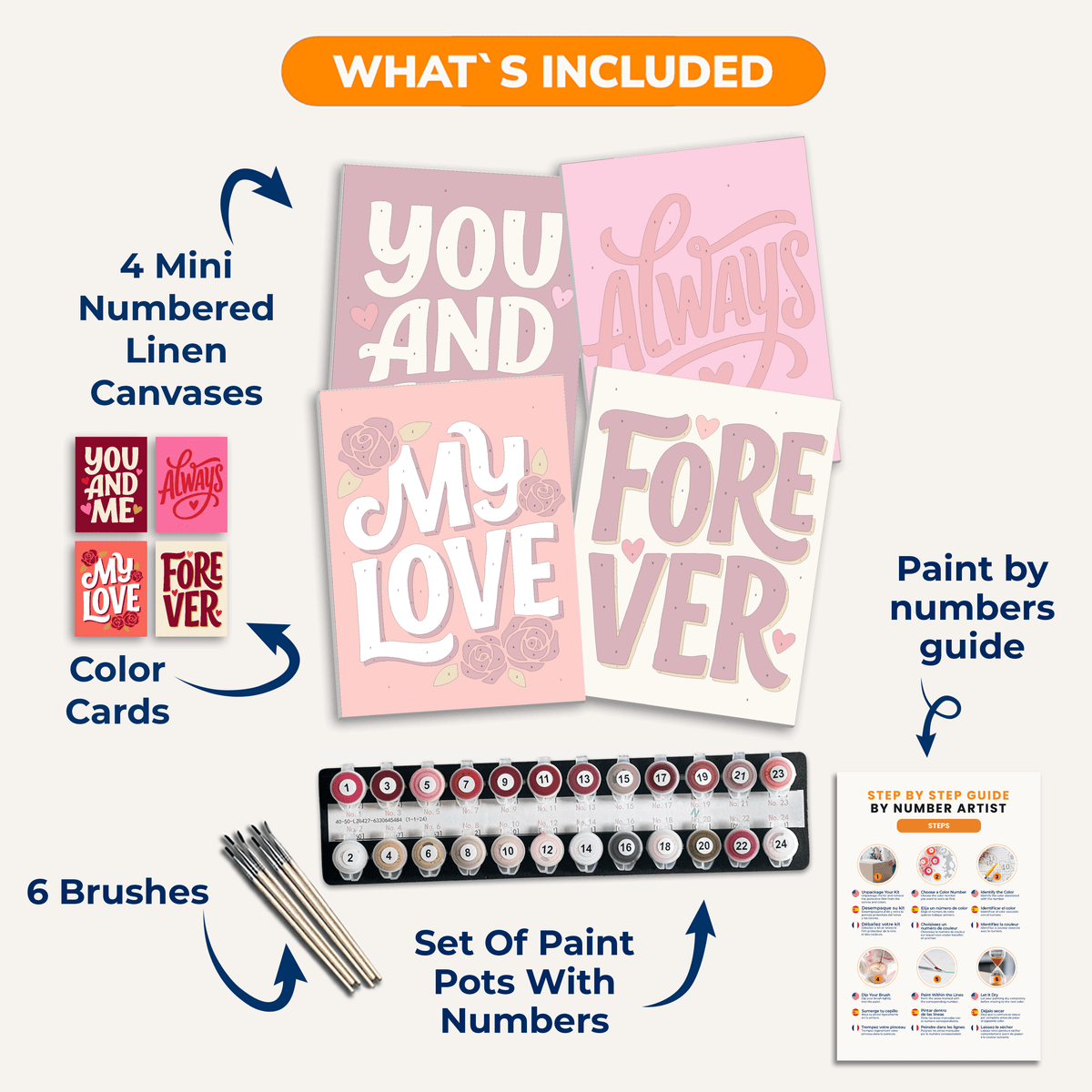 Endless Love - Number Artist Paint by Numbers Kits