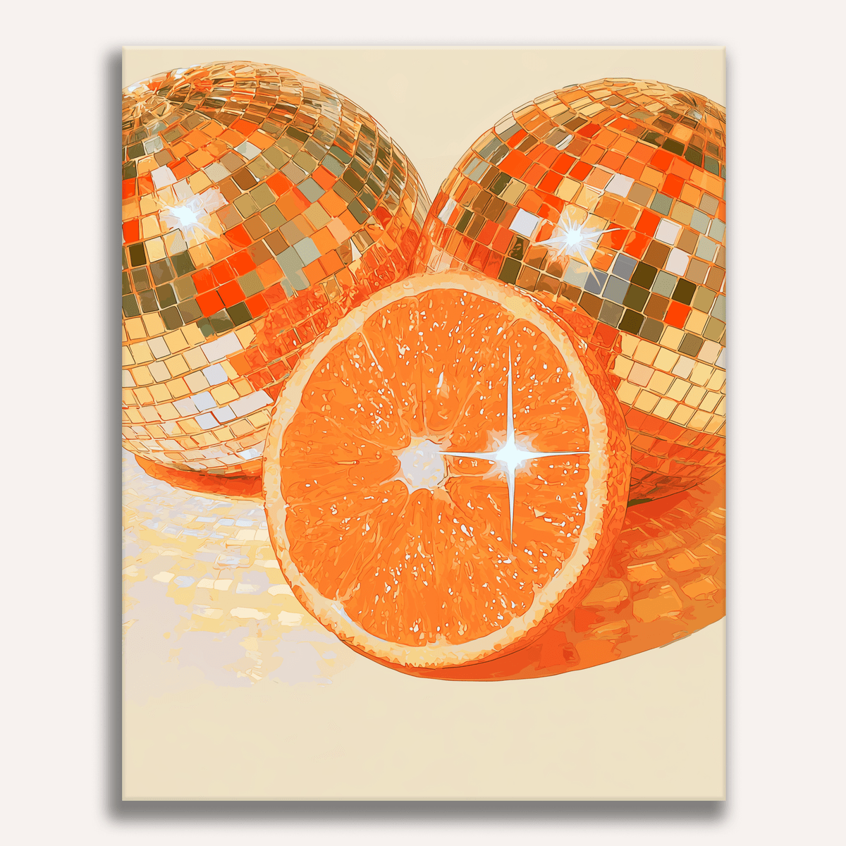 Orange Disco - Number Artist Paint by Numbers Kits